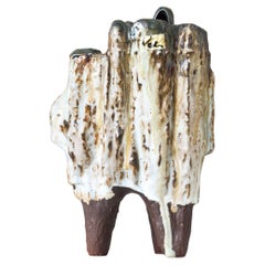 Brutalist Ceramic Vase by Helmut Friedrich Schäffenacker. Germany, 1960s