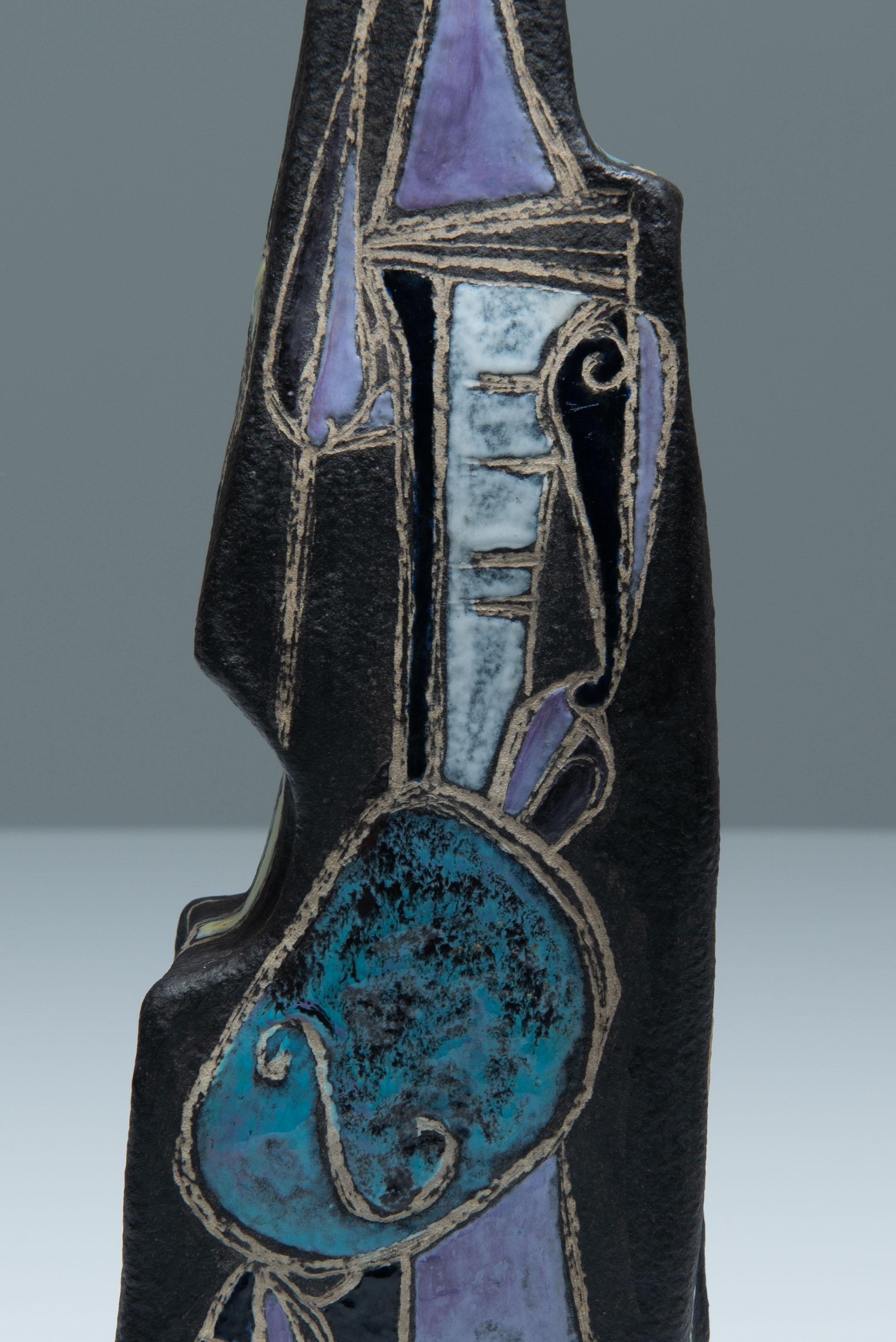 Brutalist Ceramic Vase - Marcello Fantoni 9