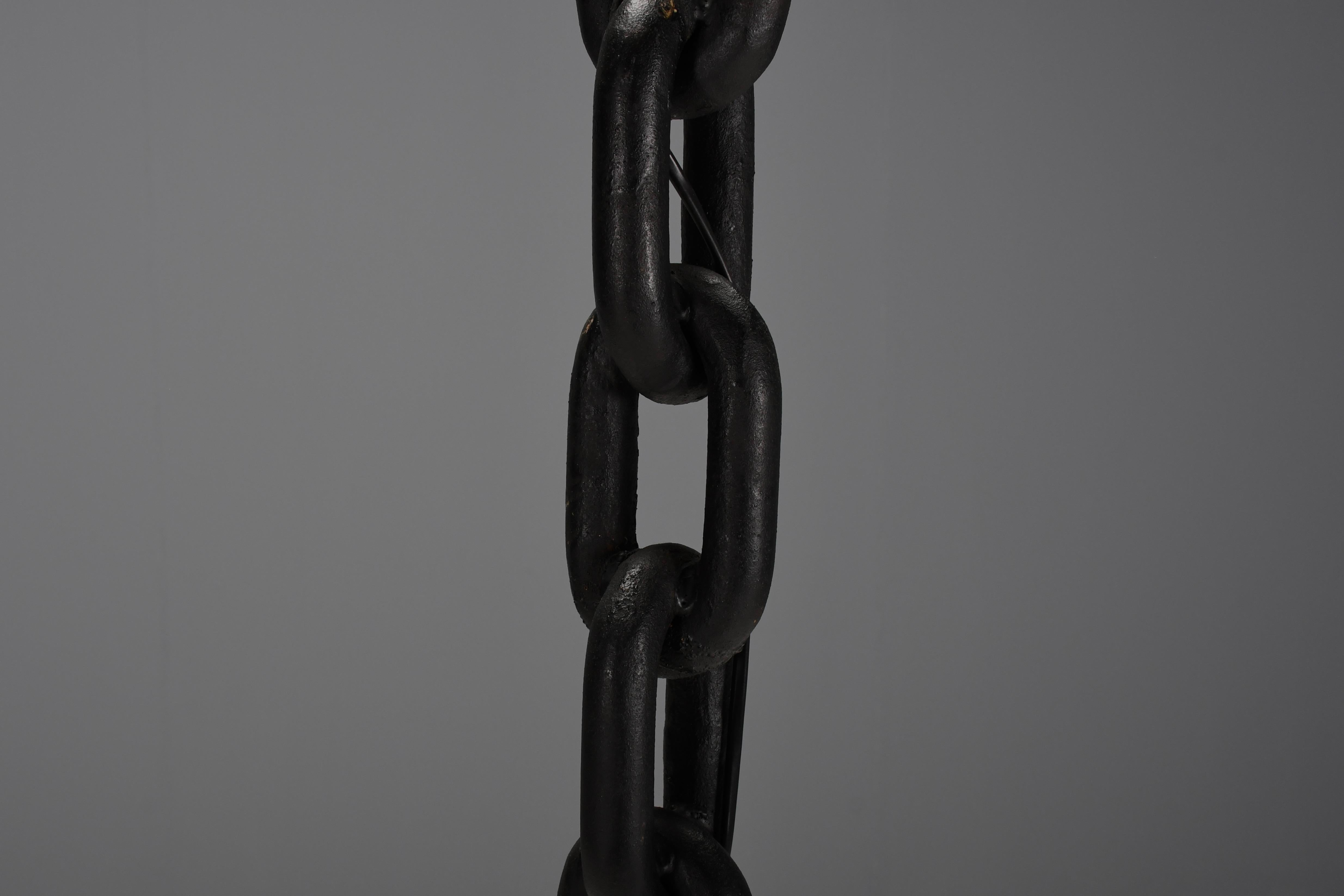 Brutalist Chain Floor Lamp attributed to Franz West For Sale 1