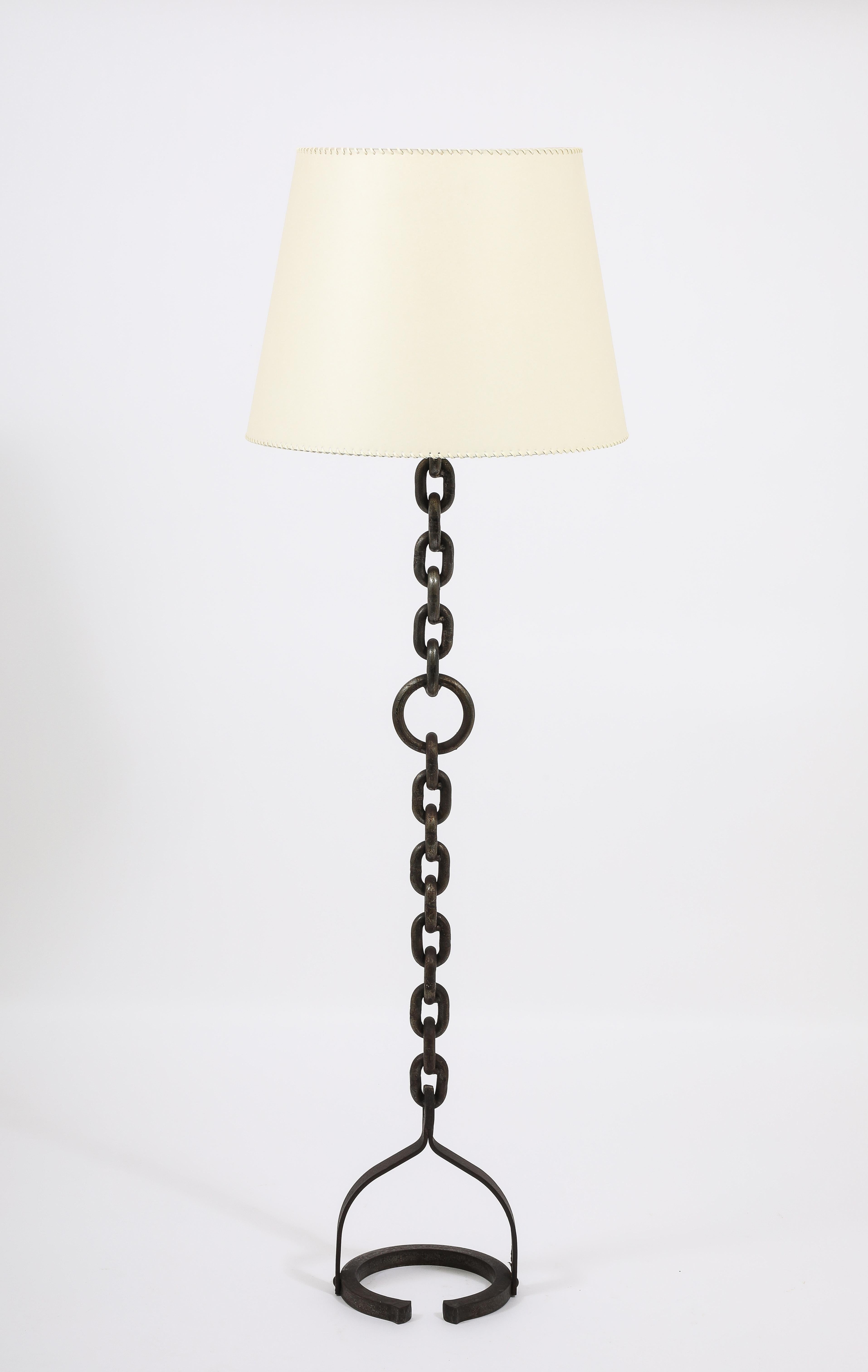 Mid-Century Modern Lampadaire brutaliste, France, années 1950 en vente