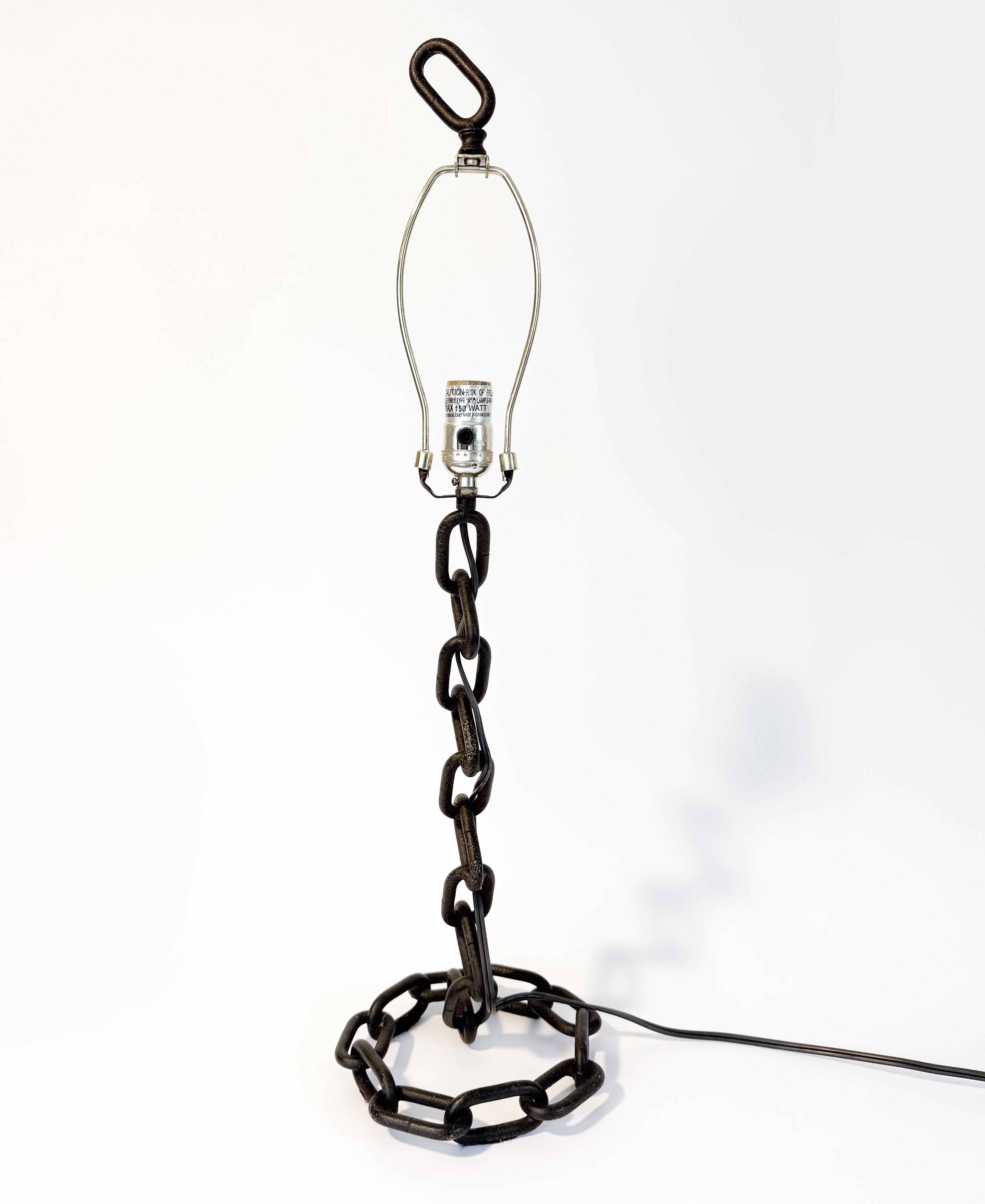 Brutalisme Brutalist Chain Link Lamp in the Style of Franz West en vente