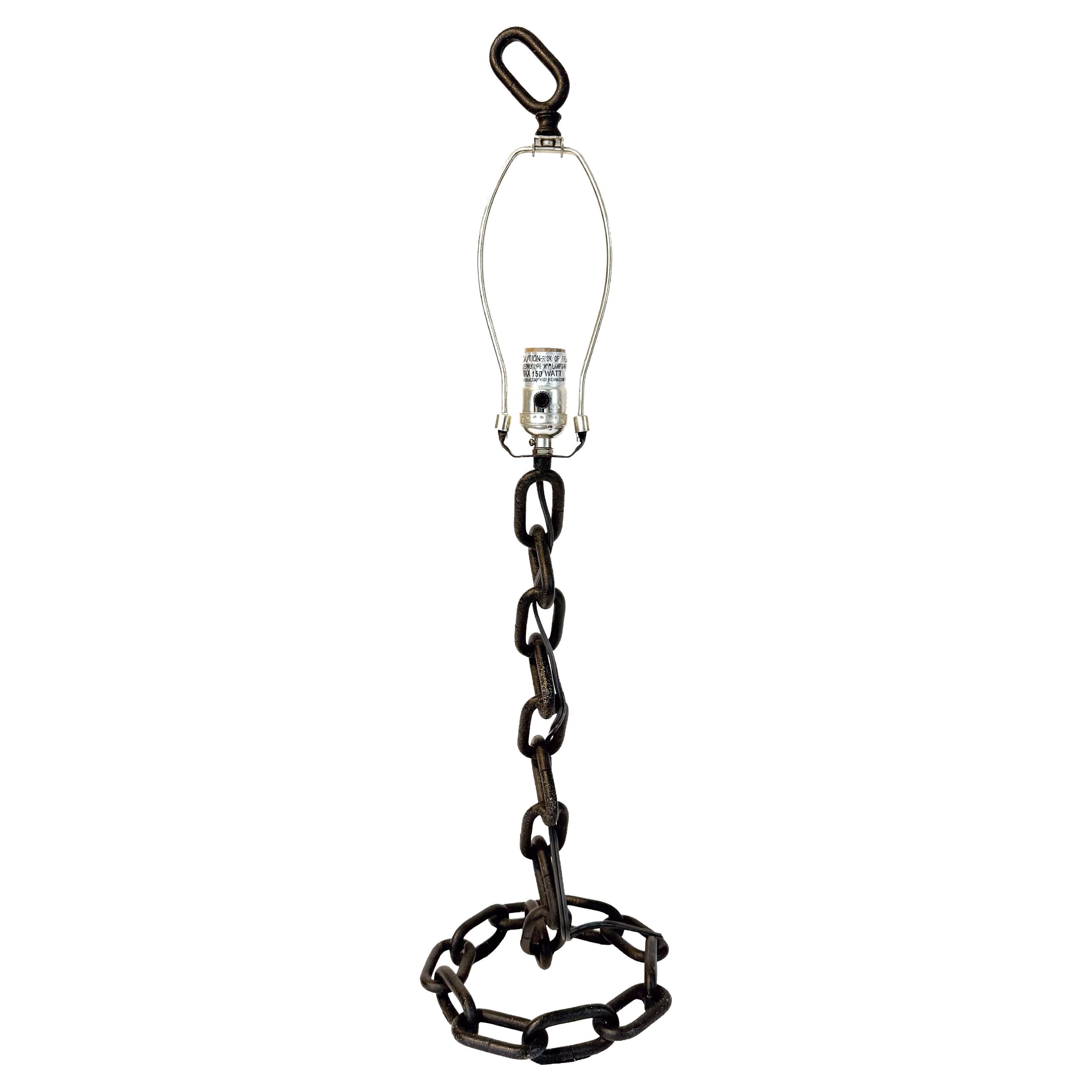 Brutalist Chain Link Lamp in the Style of Franz West en vente