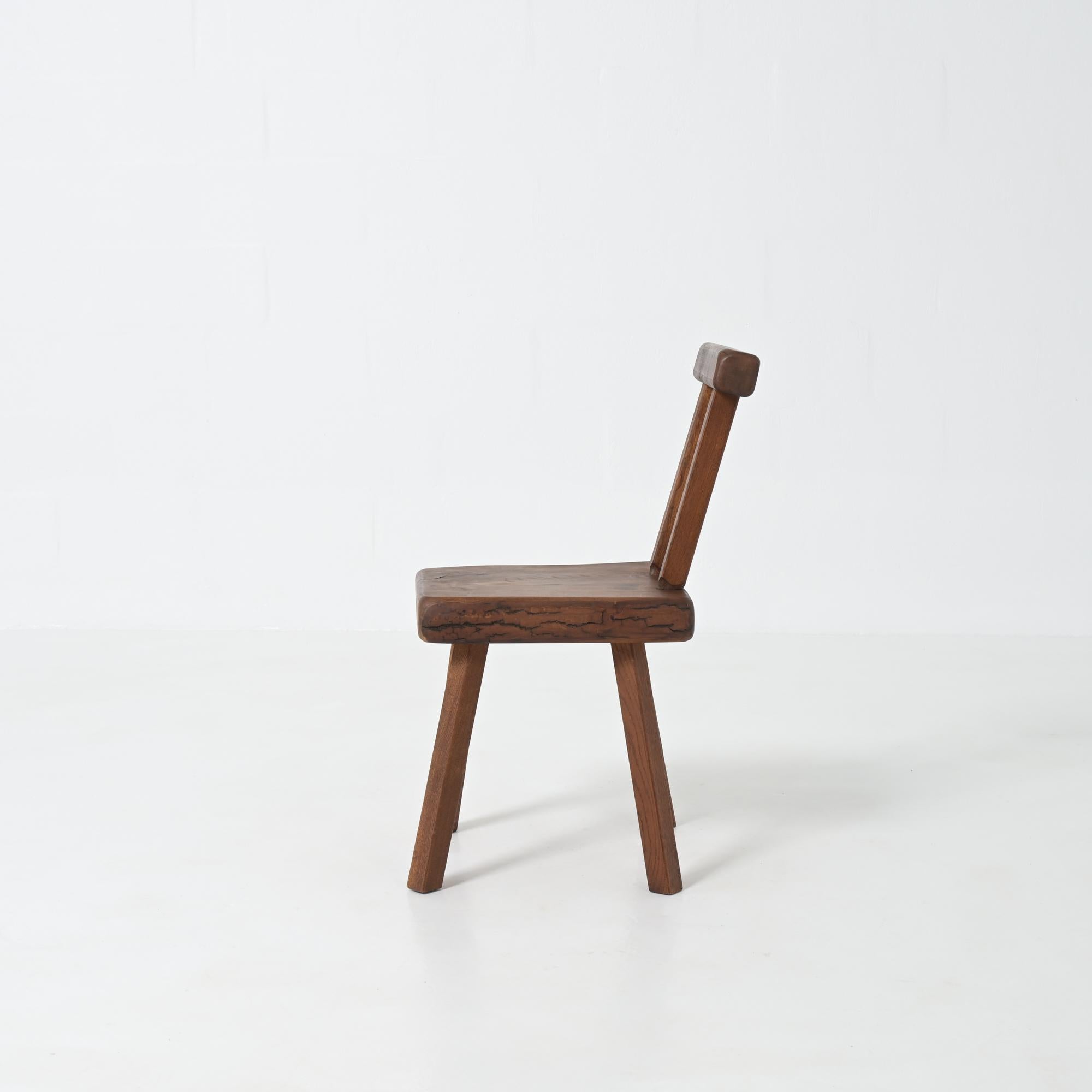 Brutalist Chair by Mobichalet (Belgisch) im Angebot
