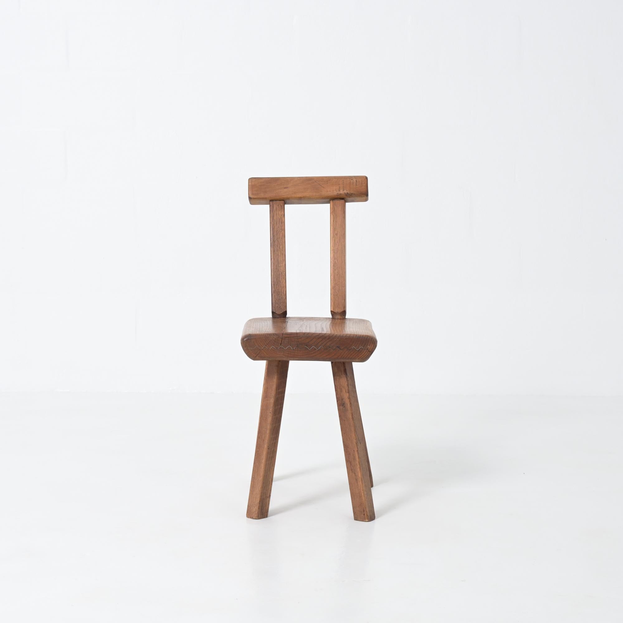 Brutalist Chair by Mobichalet im Zustand „Gut“ im Angebot in Vlimmeren, BE