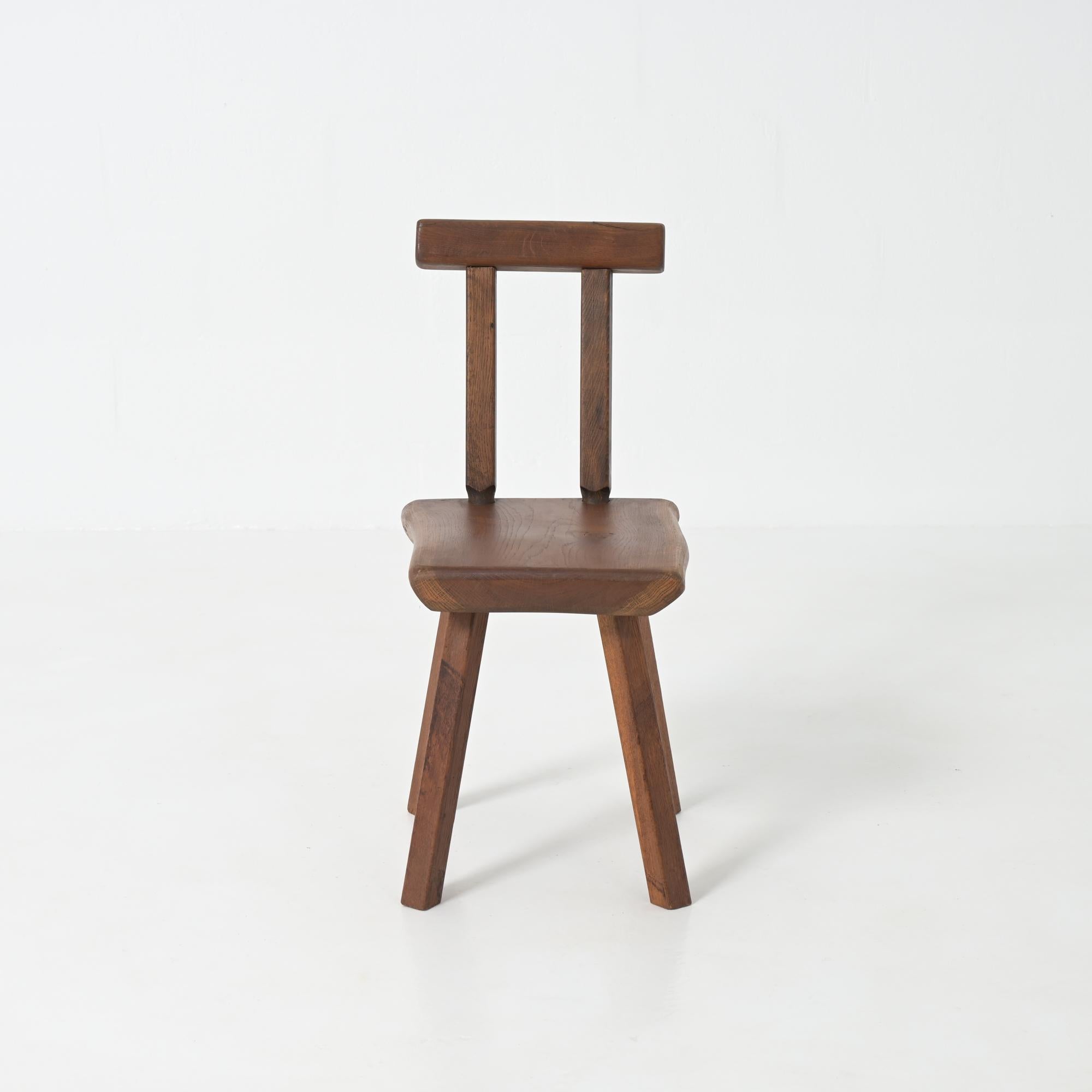 Brutalist Chair by Mobichalet im Zustand „Gut“ im Angebot in Vlimmeren, BE