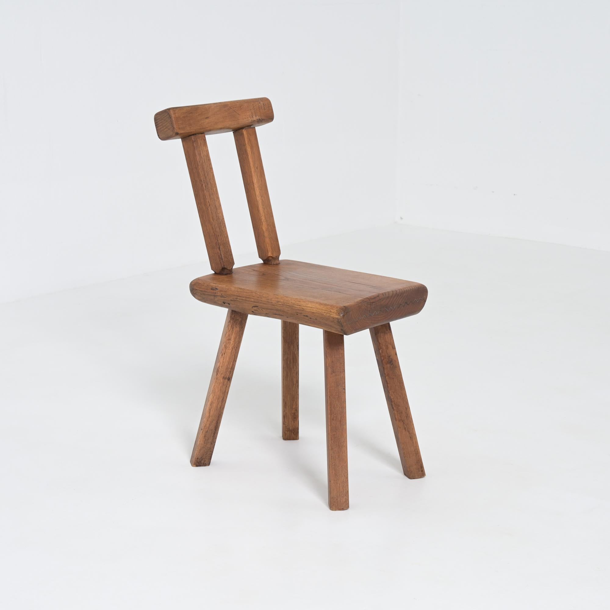 Brutalist Chair by Mobichalet (Mitte des 20. Jahrhunderts) im Angebot