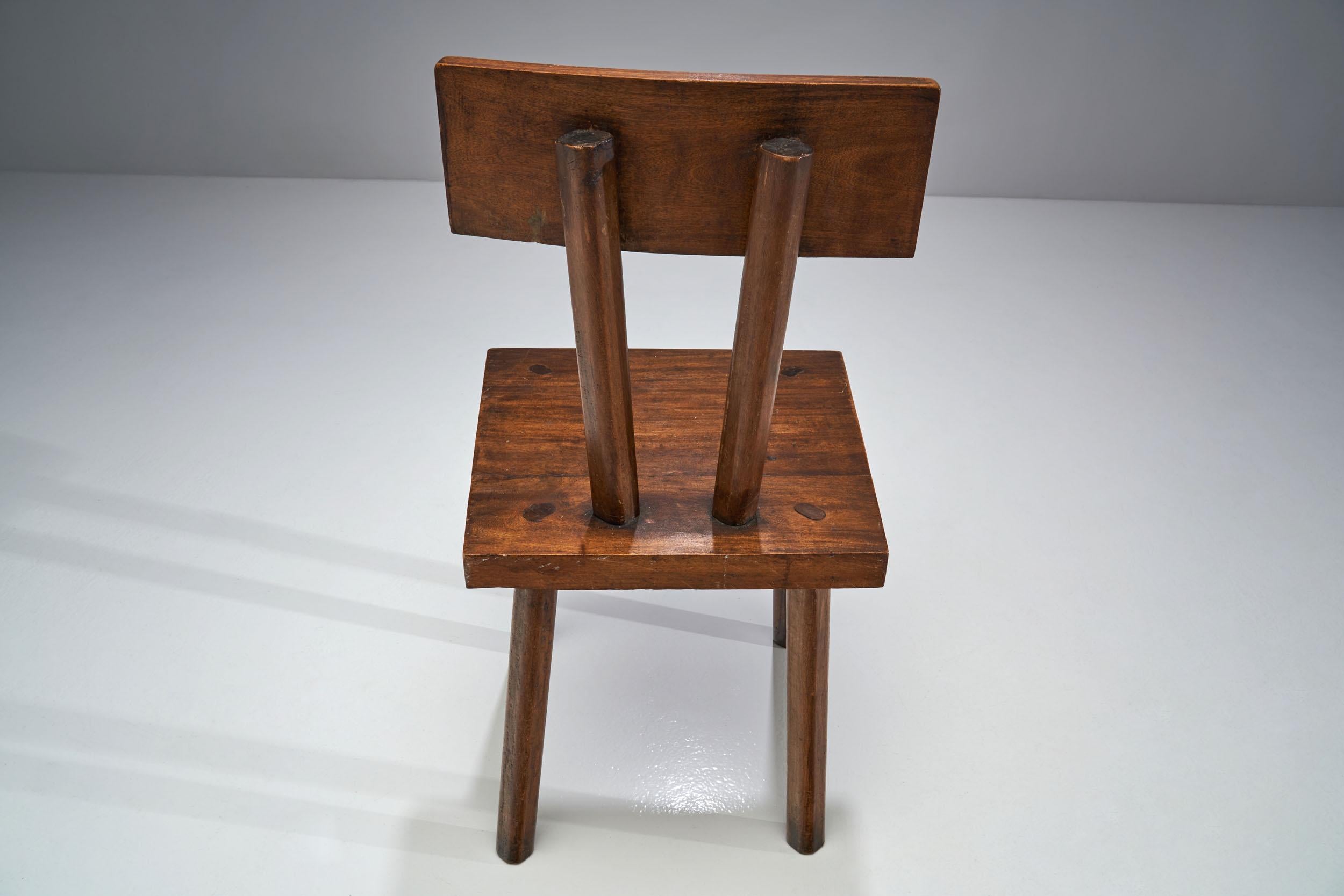 Brutalist Chair, France, circa 1950s 2