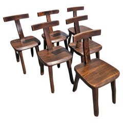 Vintage Brutalist Chairs from Olavi Hanninnen, Finland, 1960