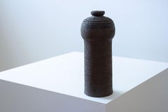 Jarrón de cerámica Chamotte Brutalista de Inger Persson para Rörstrand, años 60