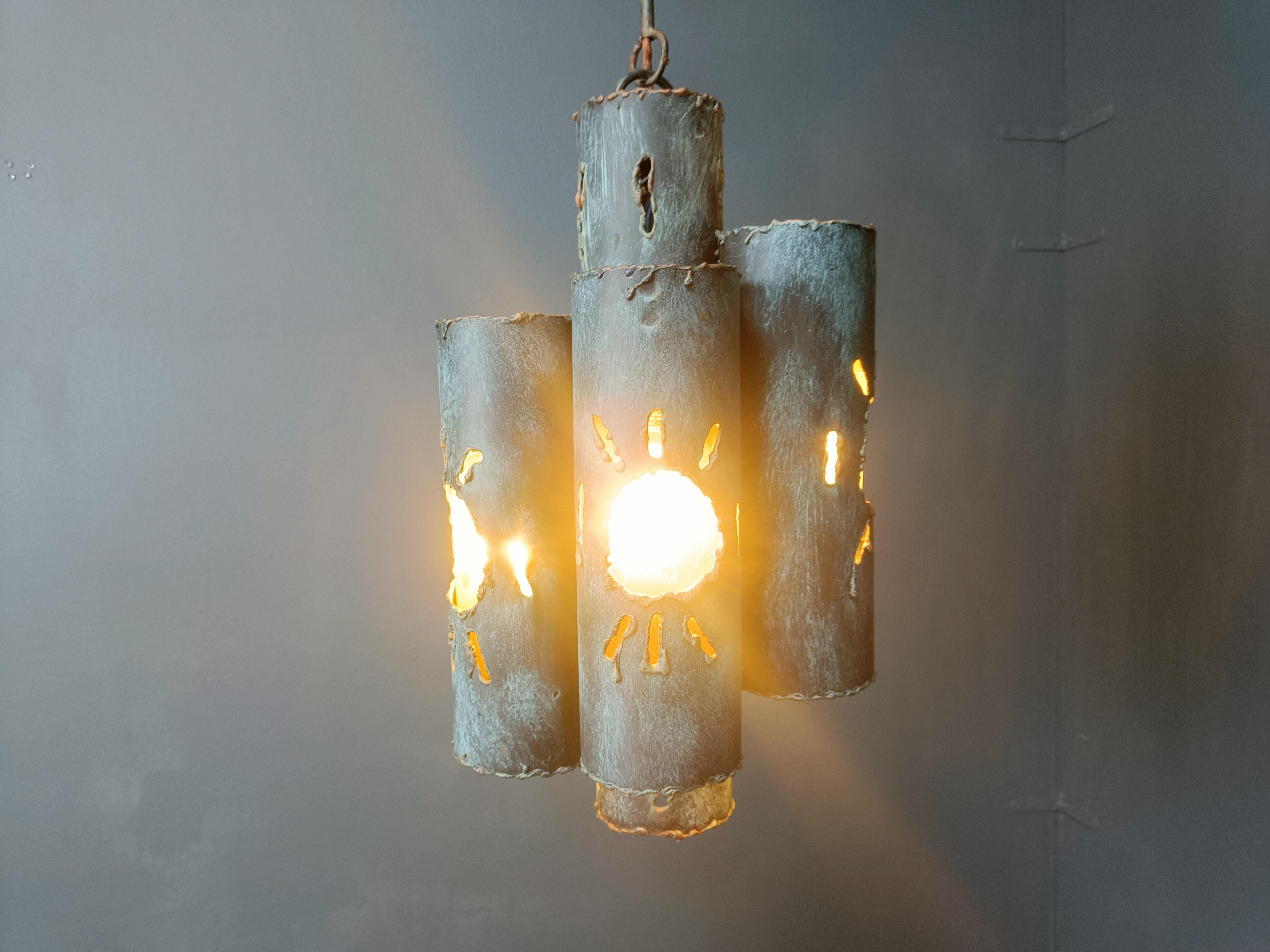 Mid-20th Century Brutalist chandelier, 1960s