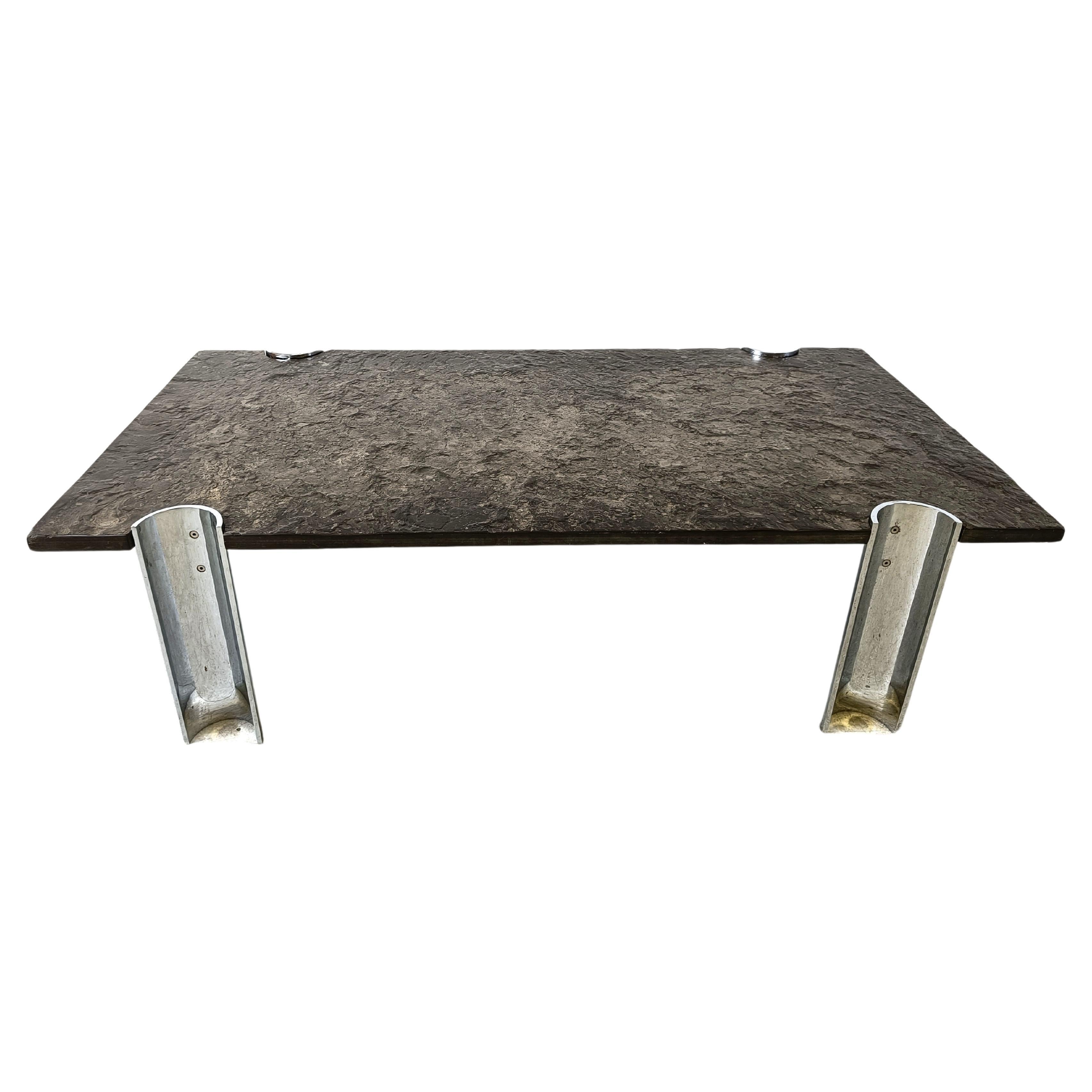 1960s Slate and Stone Coffee Table at 1stDibs slate stone coffee