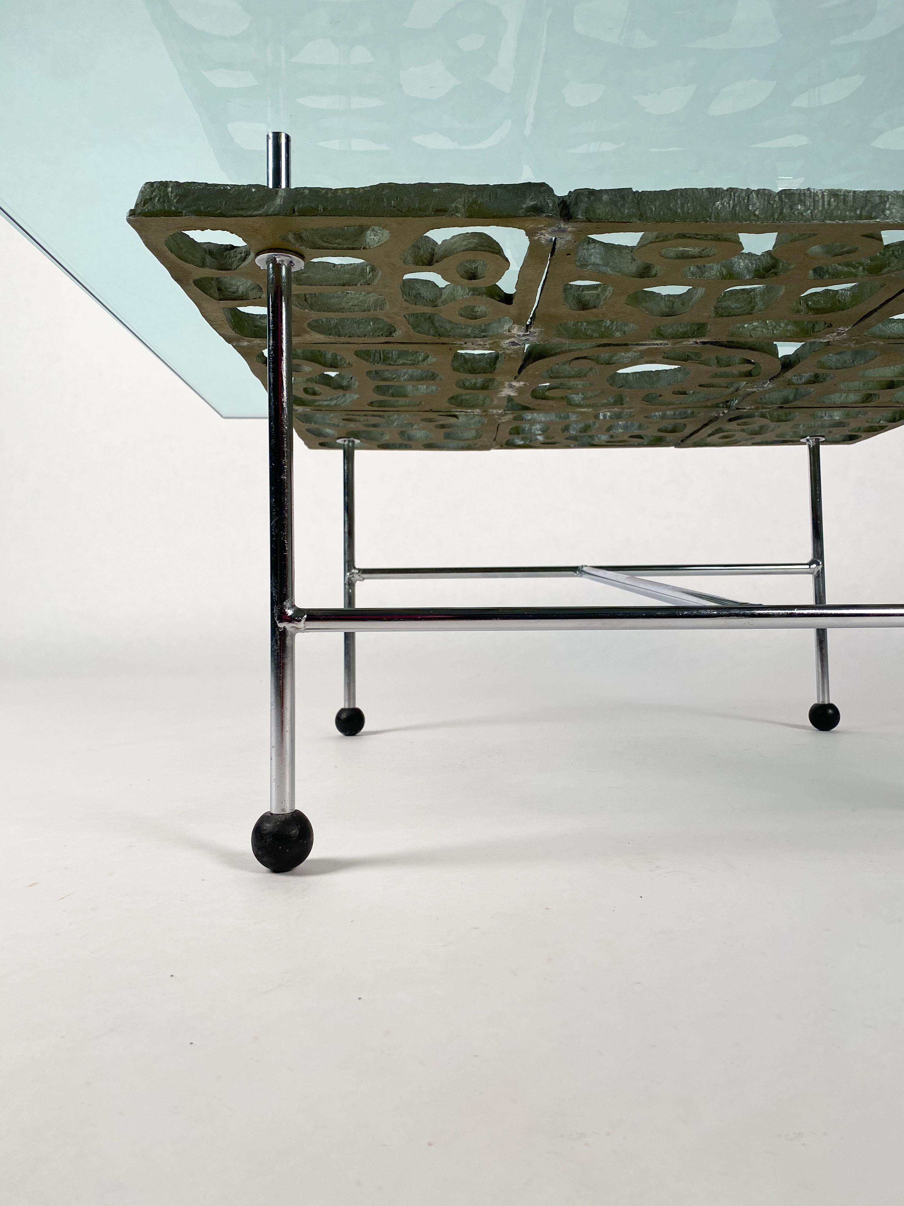 20th Century Brutalist Cocktail Table by Don Drumm For Sale