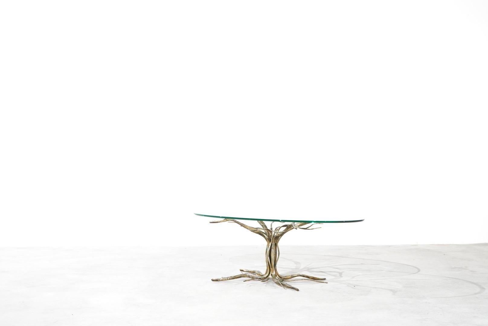 Brutalist Coffee Table Brass Bronze by Salvino Marsura Sculpture Midcentury In Excellent Condition For Sale In Berlin, BE