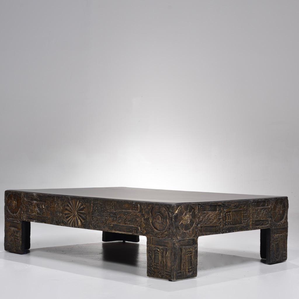 Brutalist Coffee Table by Adrian Pearsall In Good Condition In Los Angeles, CA