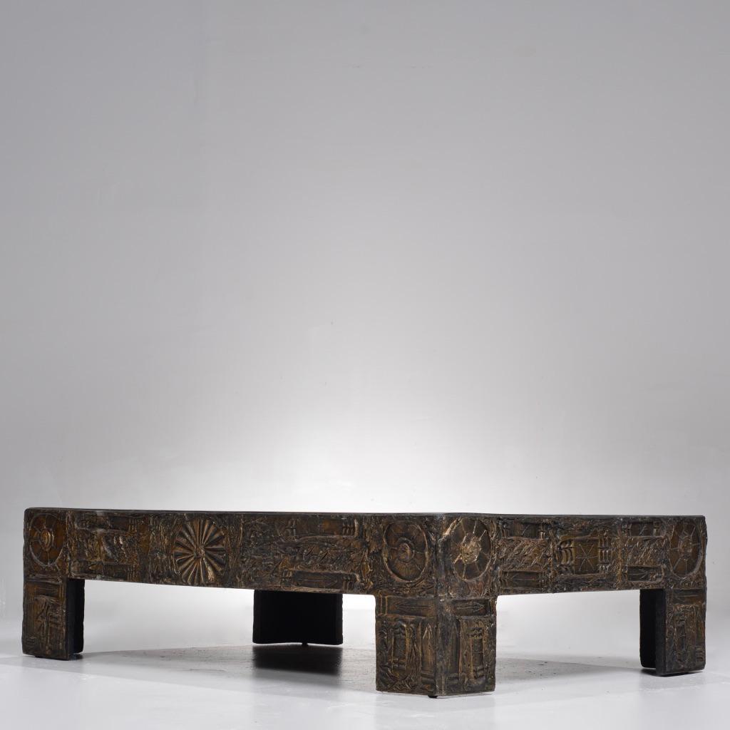 Late 20th Century Brutalist Coffee Table by Adrian Pearsall