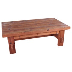 Brutalist Coffee Table by Jens Lyngsøe for Havdrup Trævarefabrik