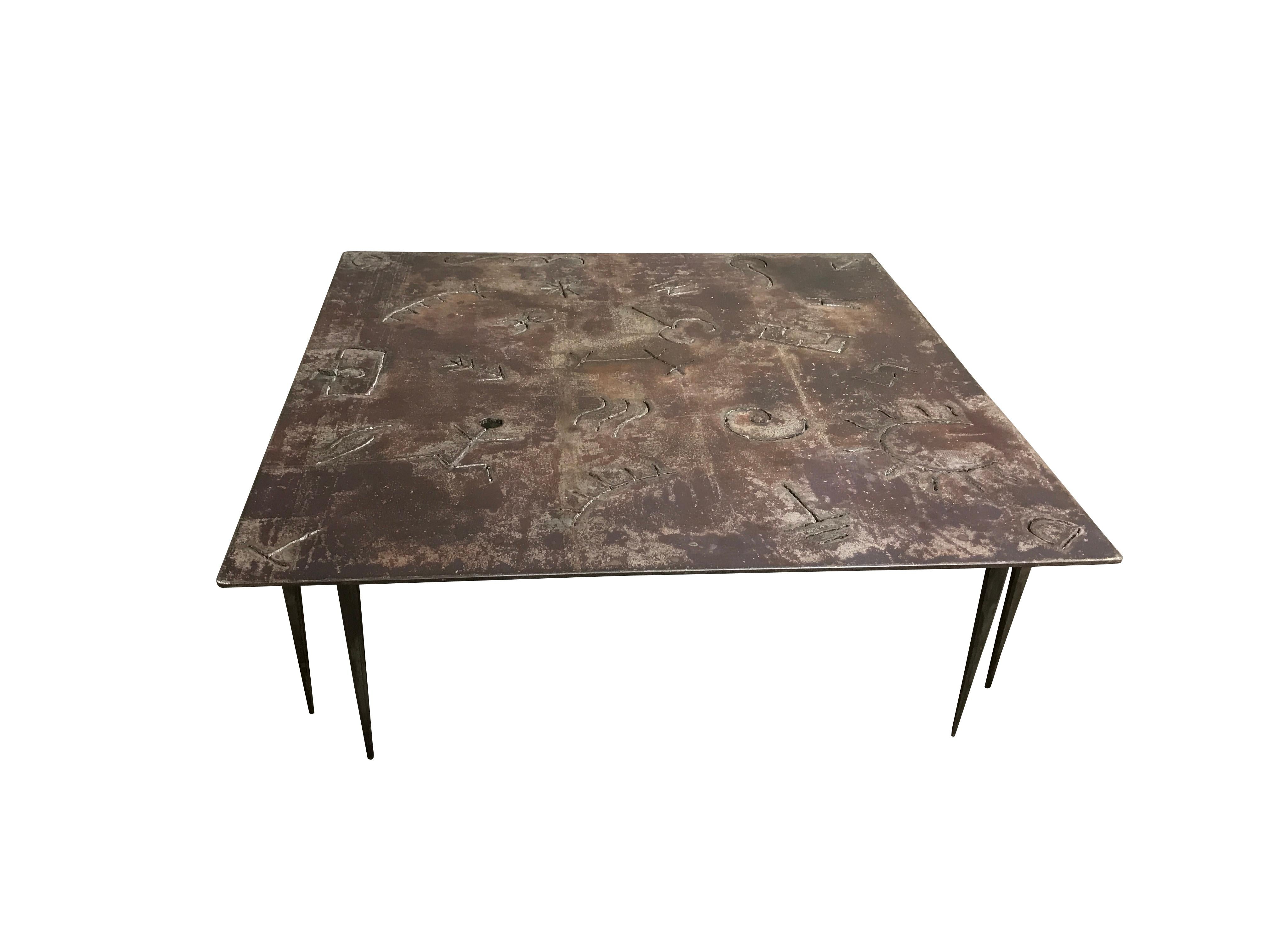 Belgian Brutalist Coffee Table by Mecibah, 1996
