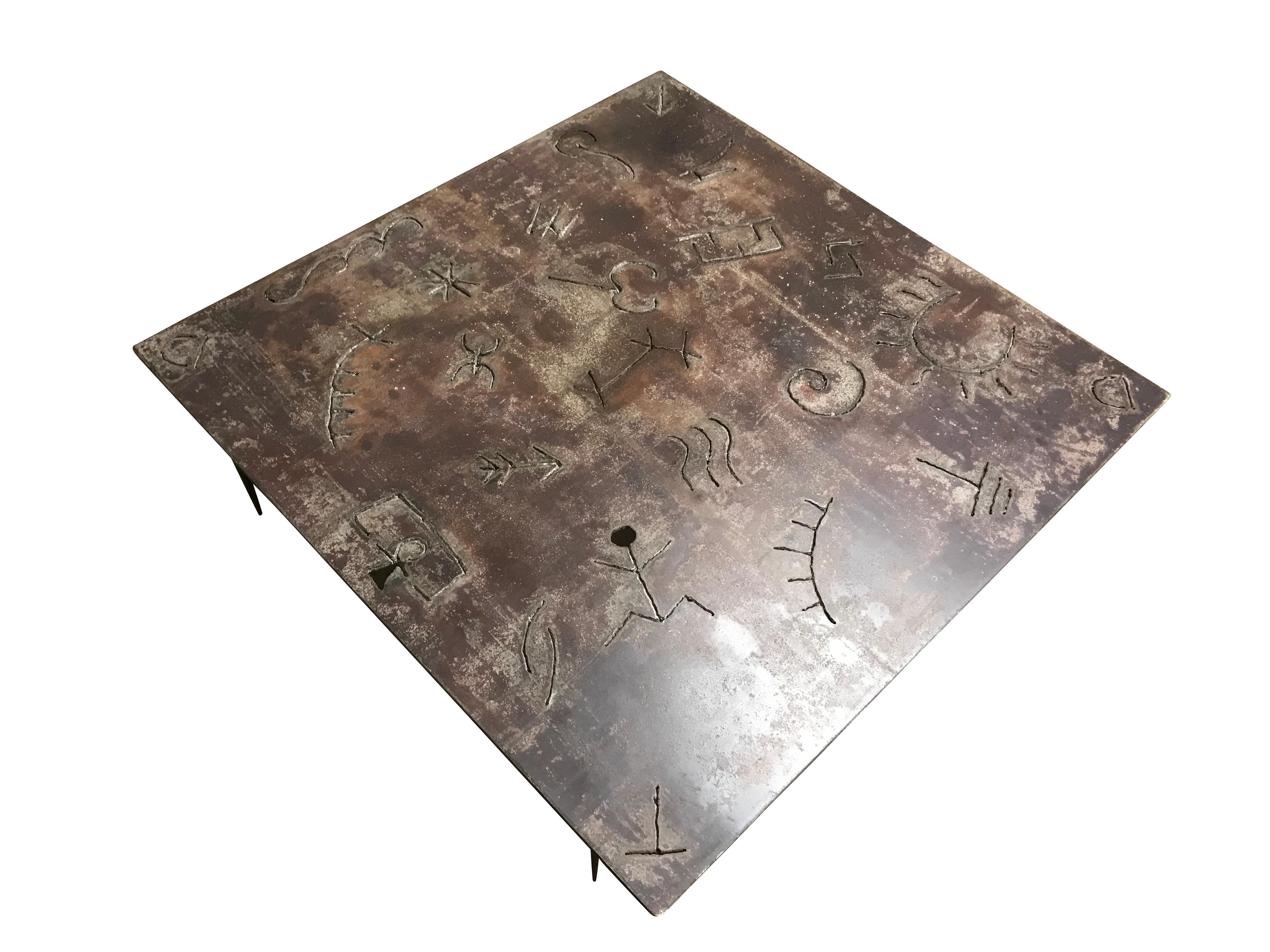 Late 20th Century Brutalist Coffee Table by Mecibah, 1996