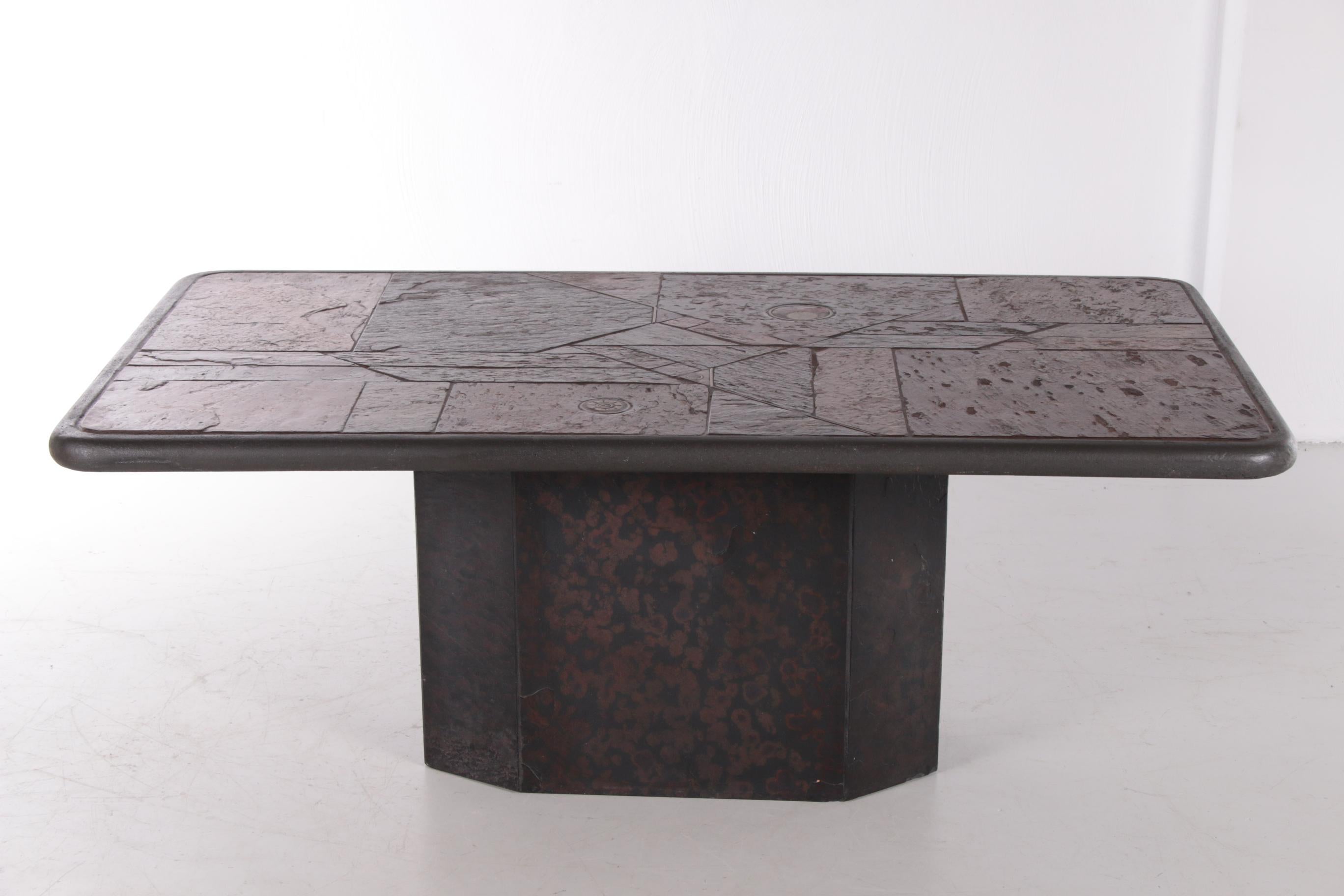 Dutch Brutalist Coffee Table by Paul Kingma, 1980s