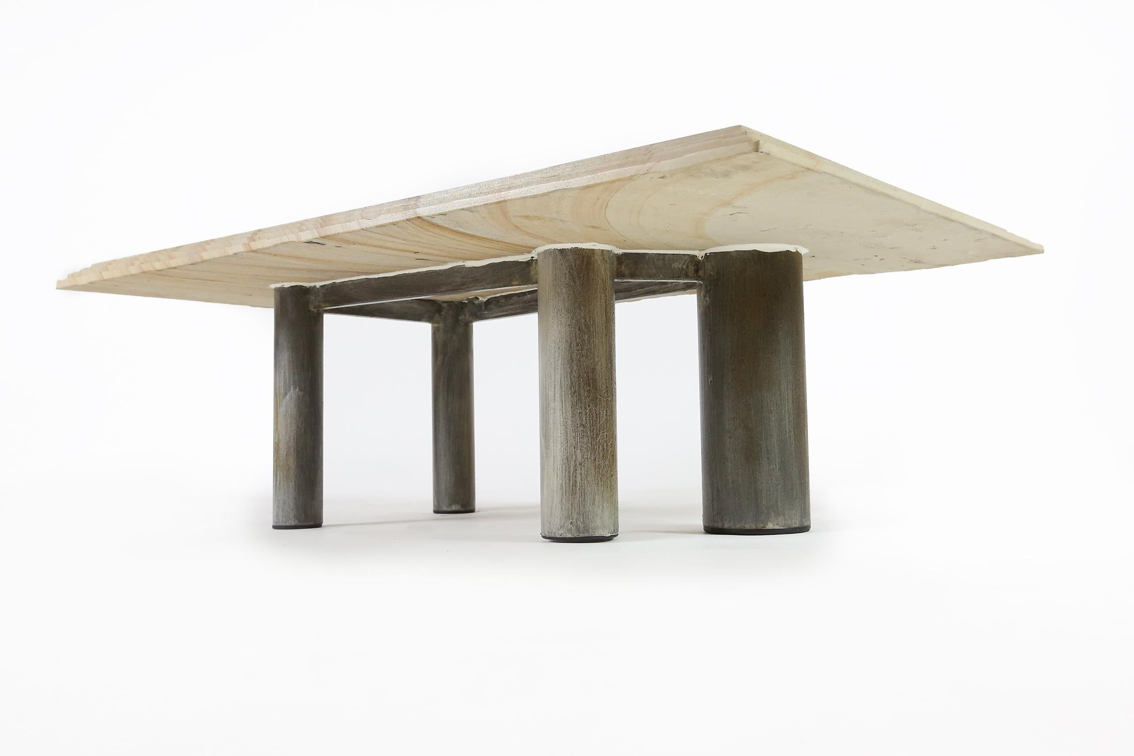 Brutalist Coffee Table by Pia Manu, Belgium, 1970s For Sale 3