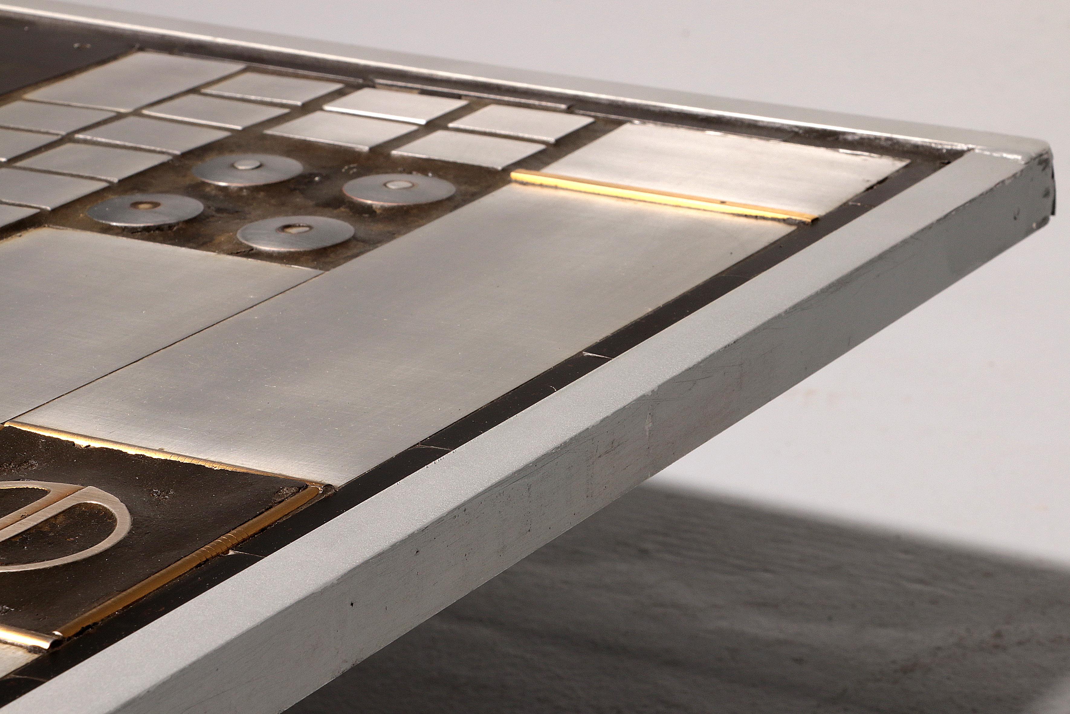Brutalist coffee table by Raf Verjans For Sale 6