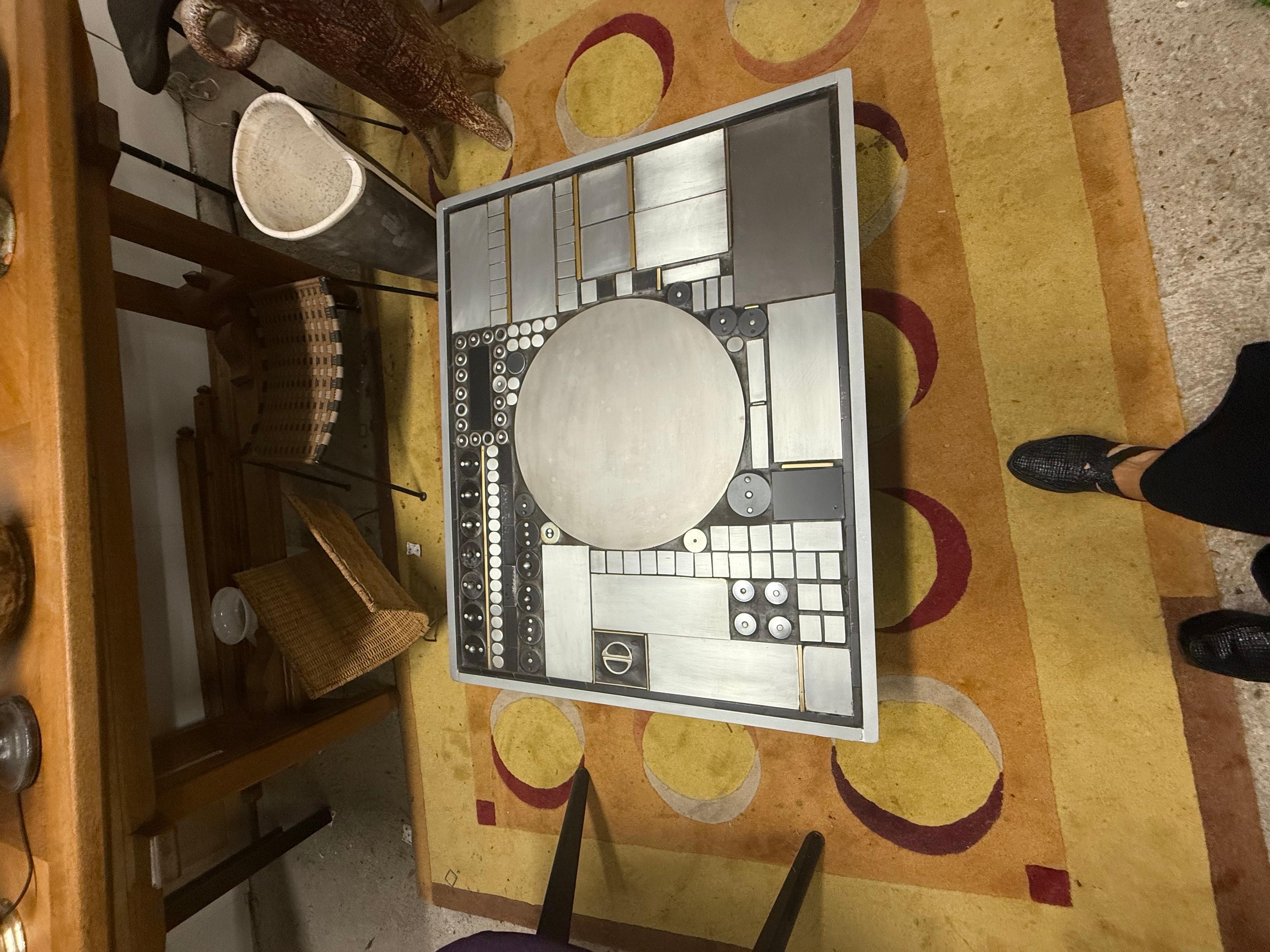 Modern Brutalist coffee table by Raf Verjans For Sale
