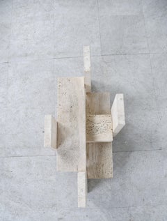 Brutalist coffee table by Willy Ballez, 1970s