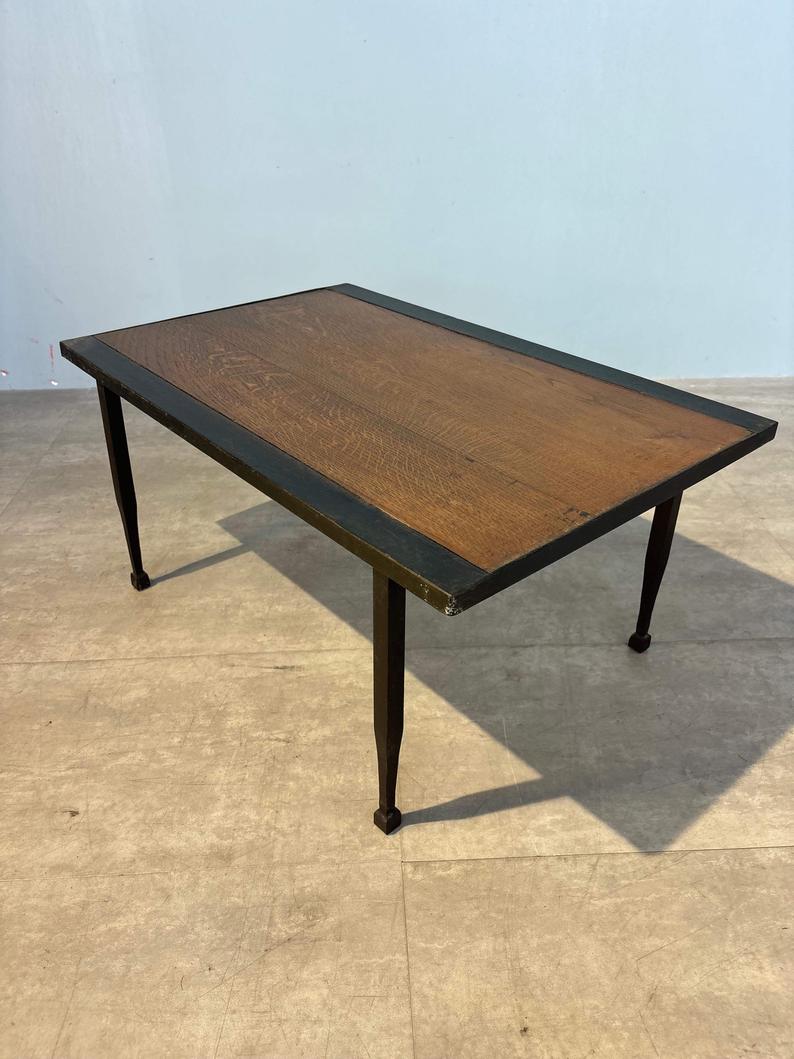 Brutalist coffee table circa 1960 For Sale 7