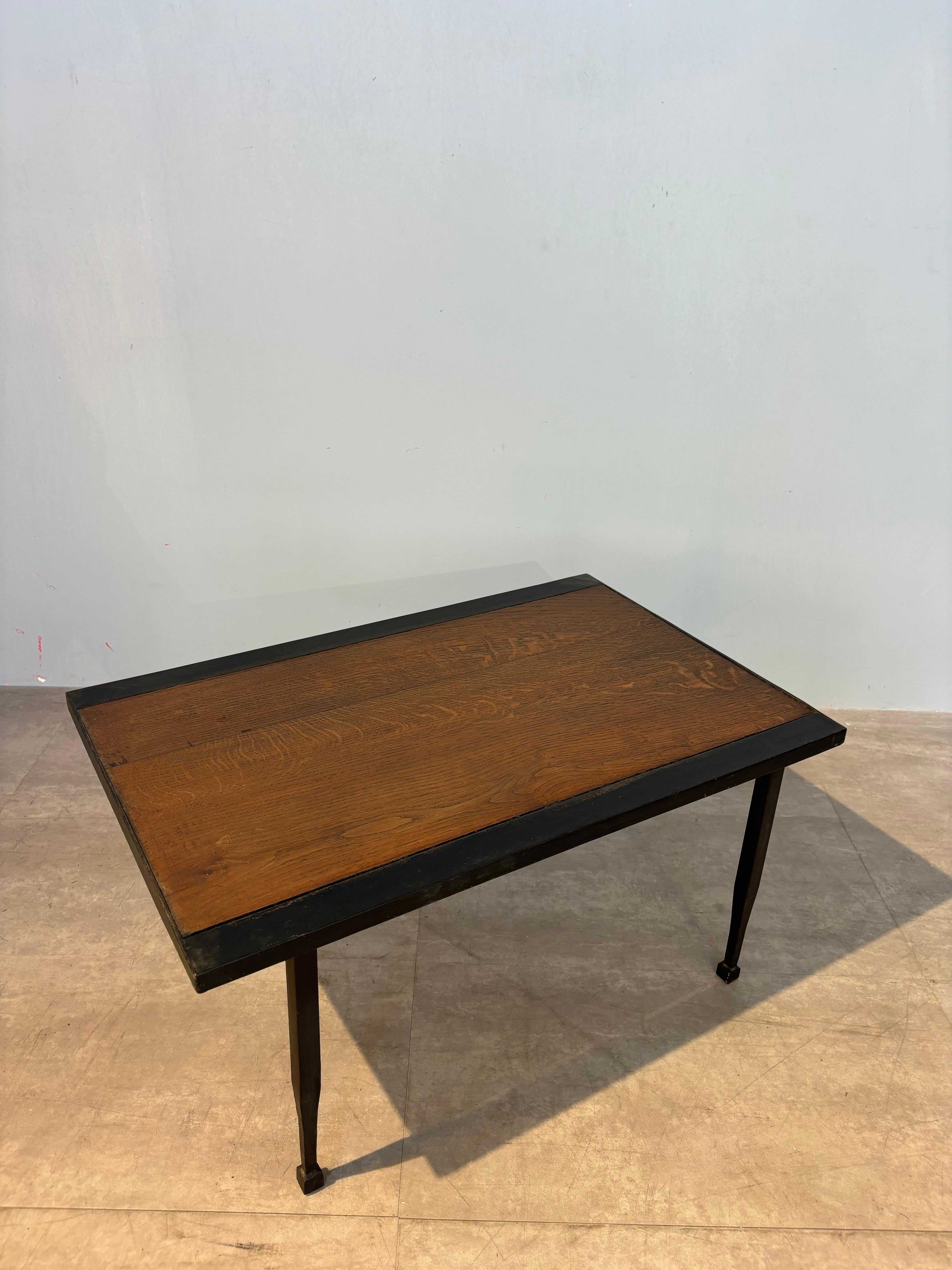 French Brutalist coffee table circa 1960 For Sale