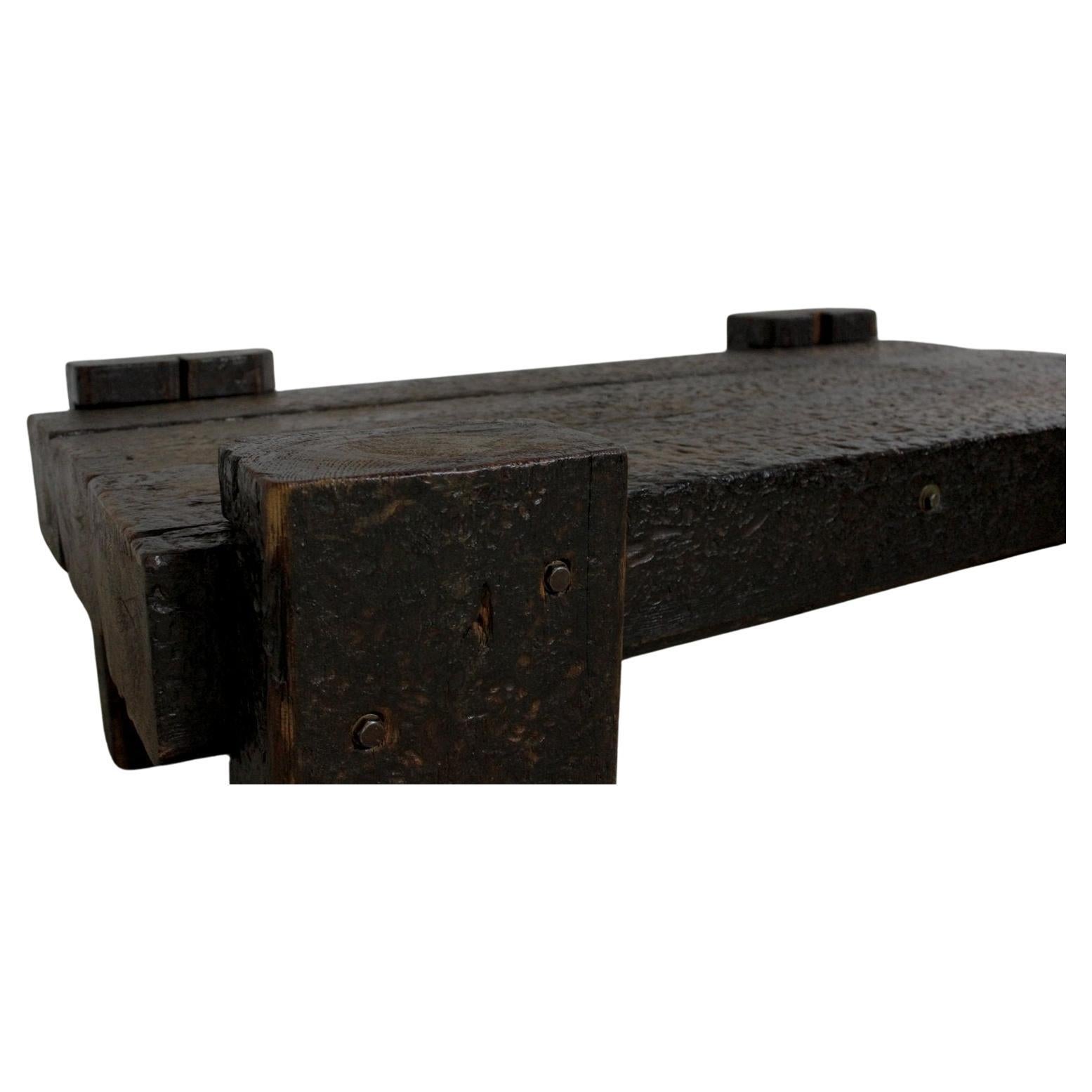 Hand-Crafted Brutalist Coffee Table, circa 1970 For Sale