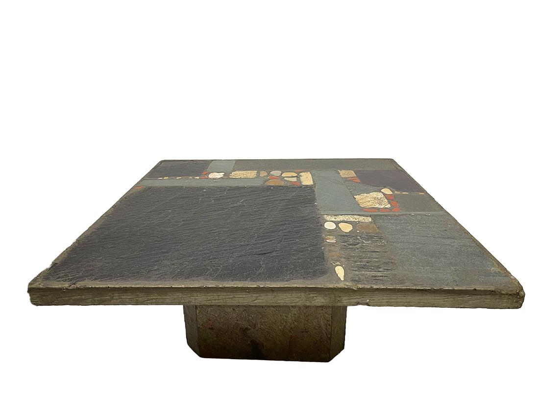 Dutch Brutalist Coffee Table Designed by Paul Kingma, 1967 For Sale