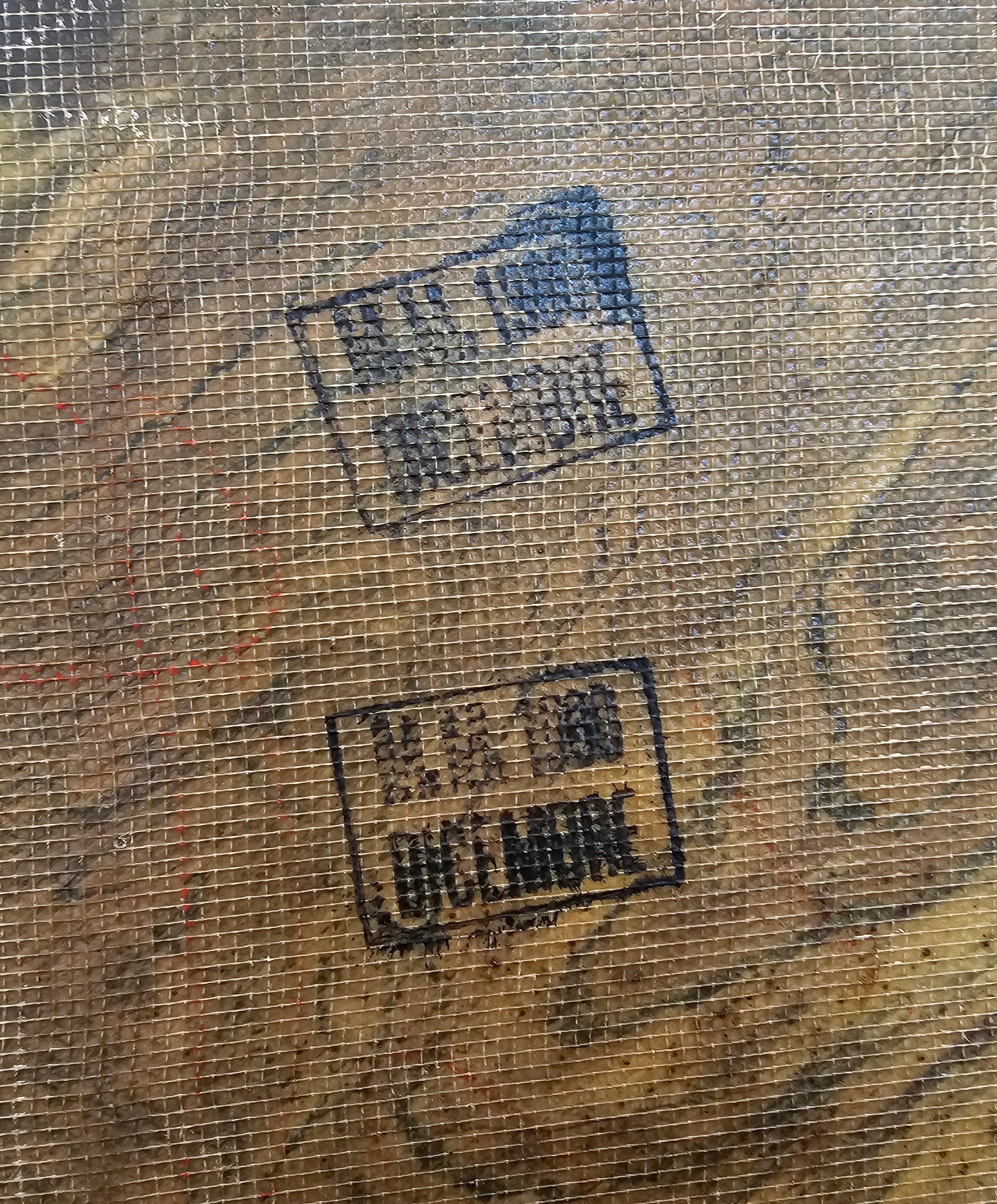 Brutalismo Tavolino brutalista in Oak massiccio con piano in marmo Rosso Luana, Italia 1980 in vendita