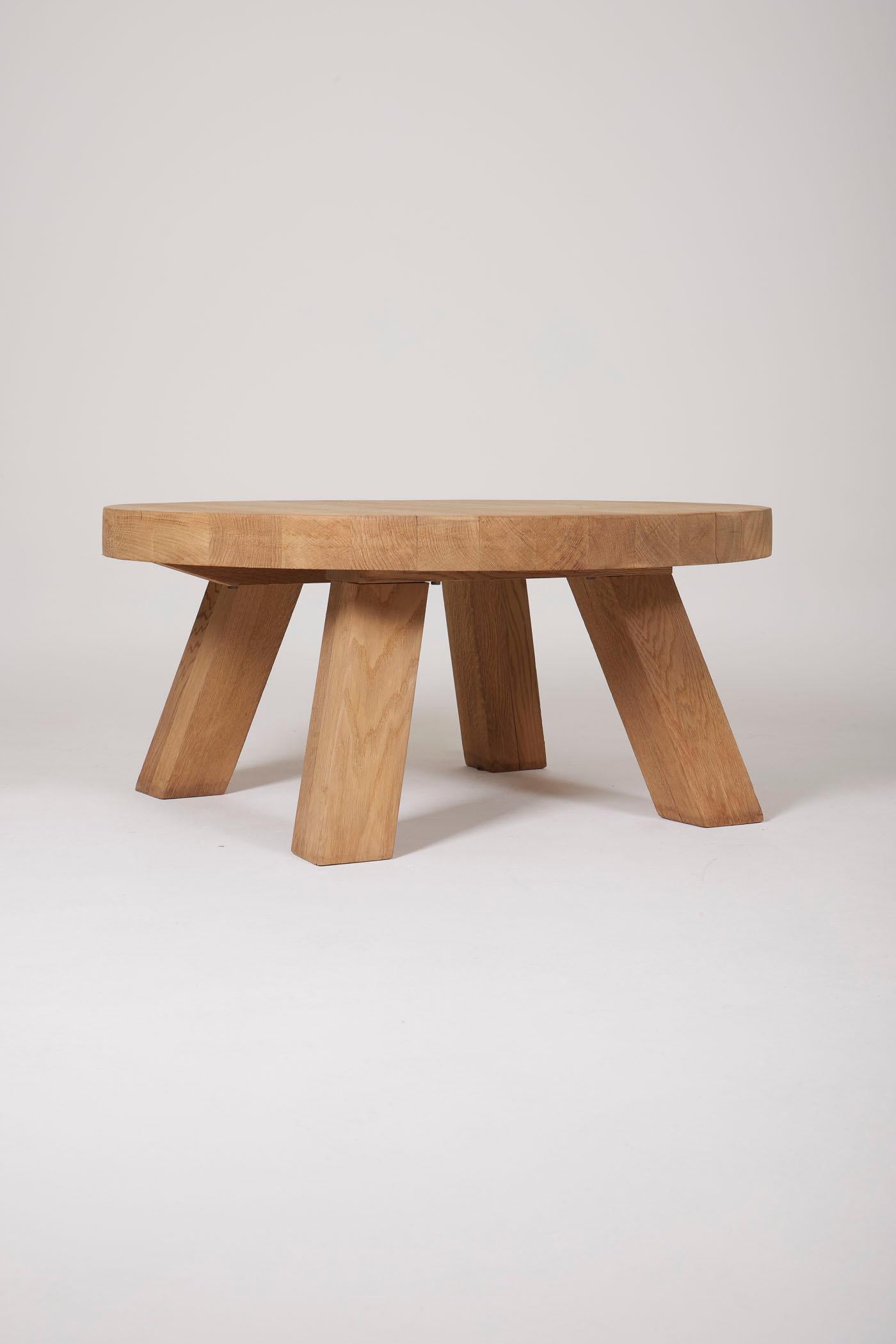 French Brutalist coffee table For Sale