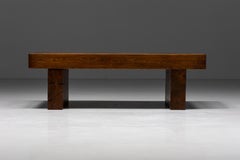 Brutalist Coffee Table, France, 1940s
