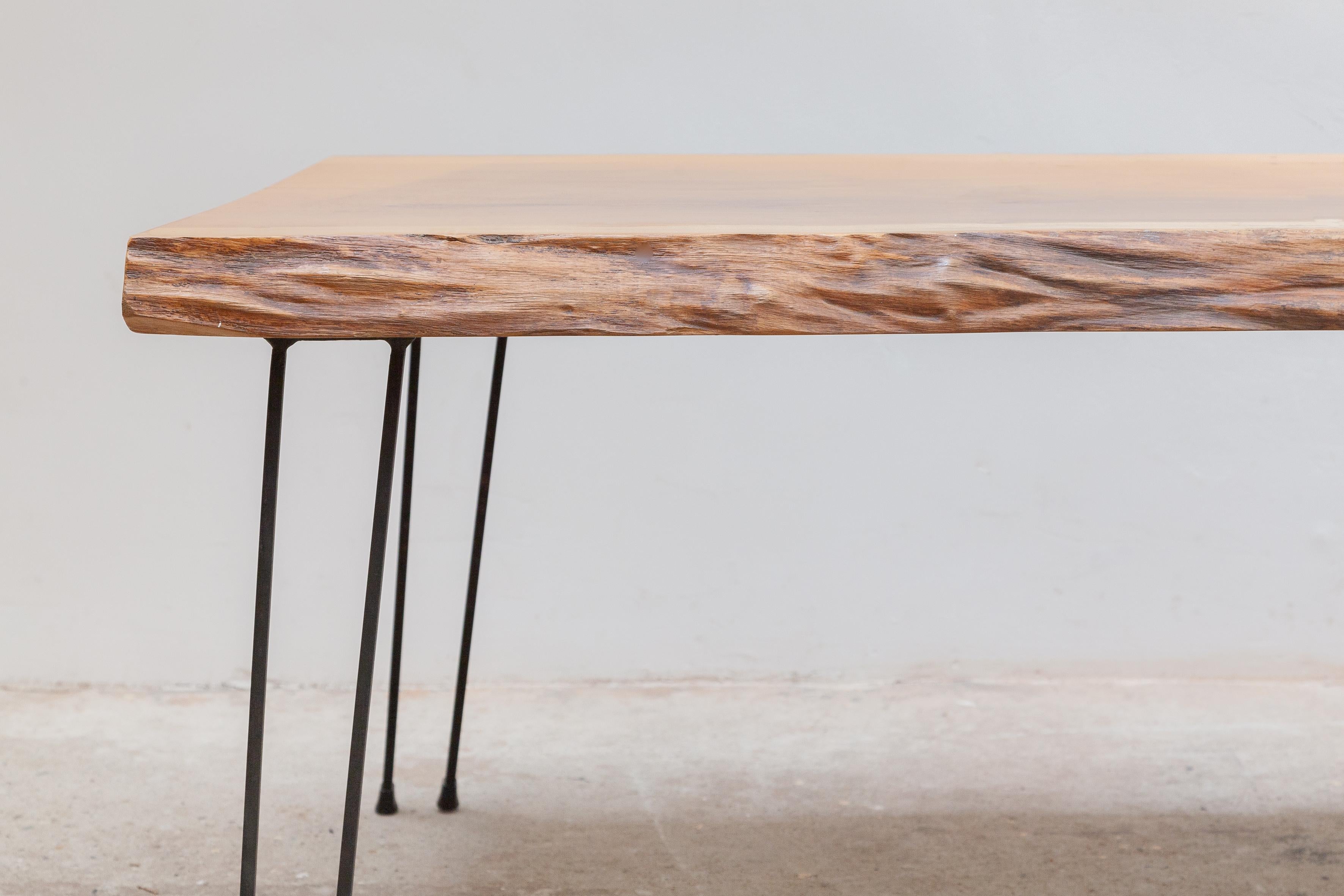 Hand-Crafted Brutalist Coffee Table, France, circa 1960 For Sale