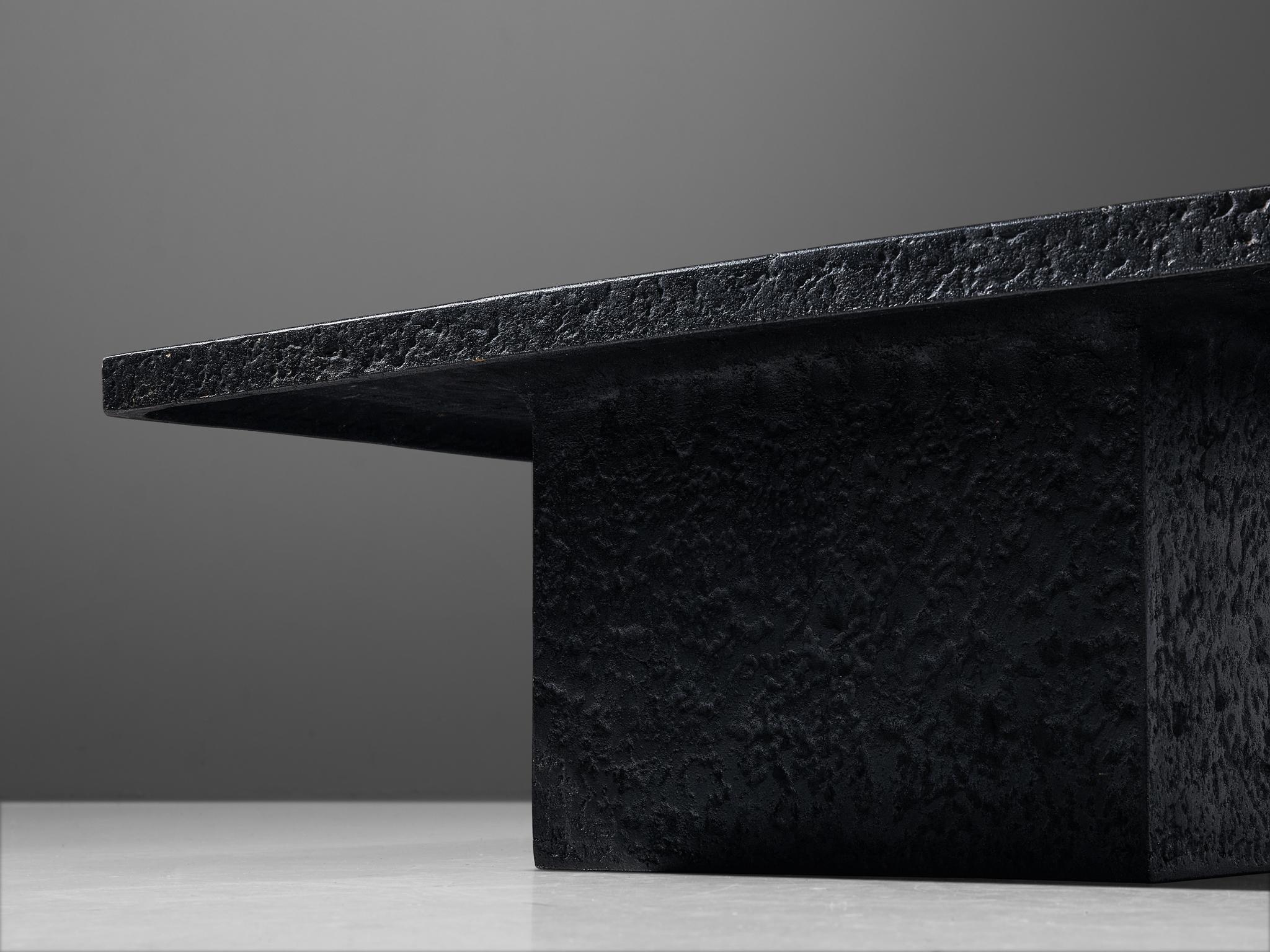 black stone table