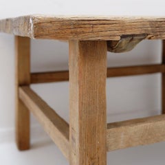 Brutalist coffee table in solid wood