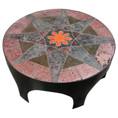 Brutalist Coffee Table in the Style of Pia Manu, 1970s