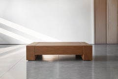 Brutalist Coffee Table, Minimal Old Wood Living Room Table, Elefante by NONO