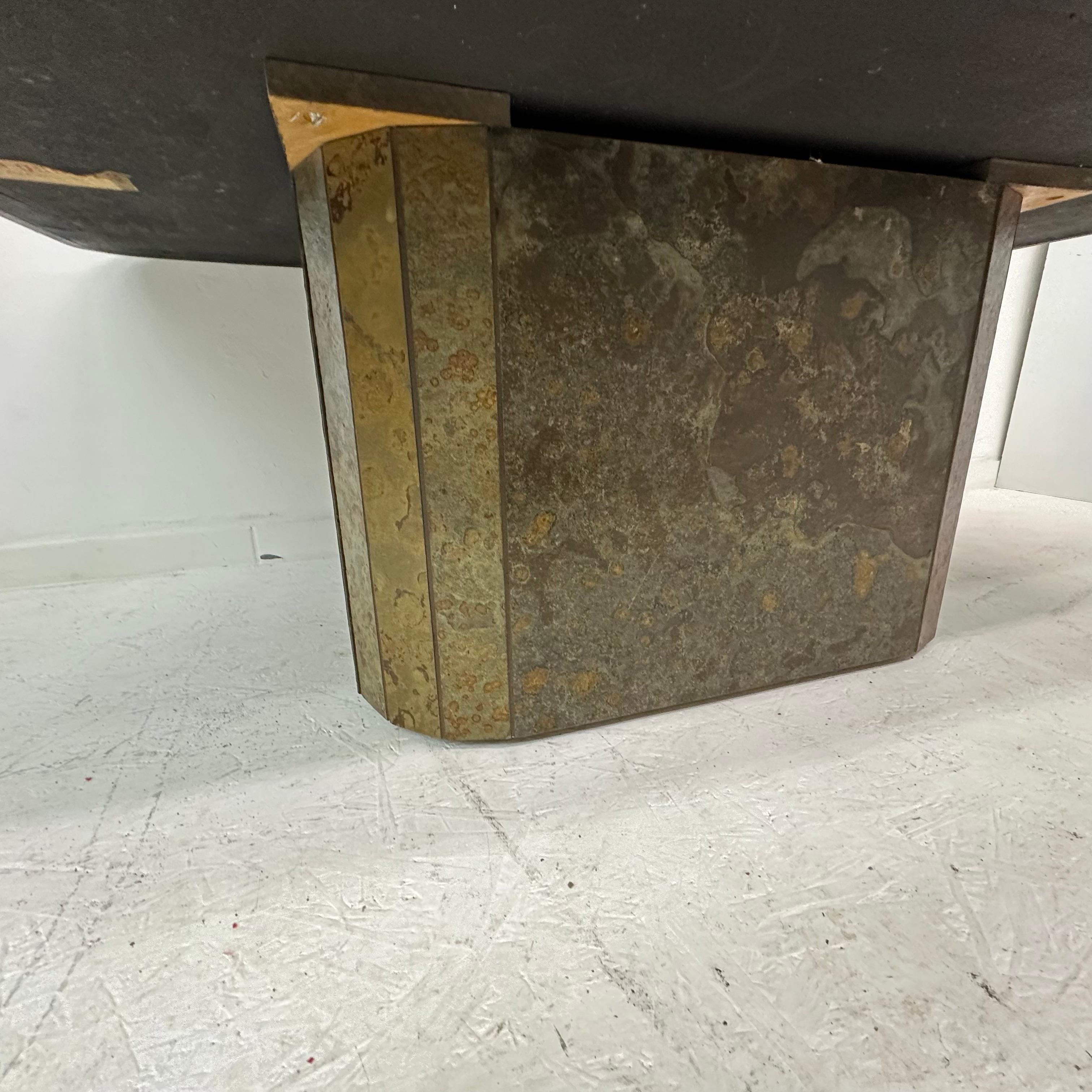 Stone Brutalist coffee table natural stone , 1970’s For Sale