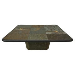 Vintage Brutalist coffee table natural stone , 1970’s