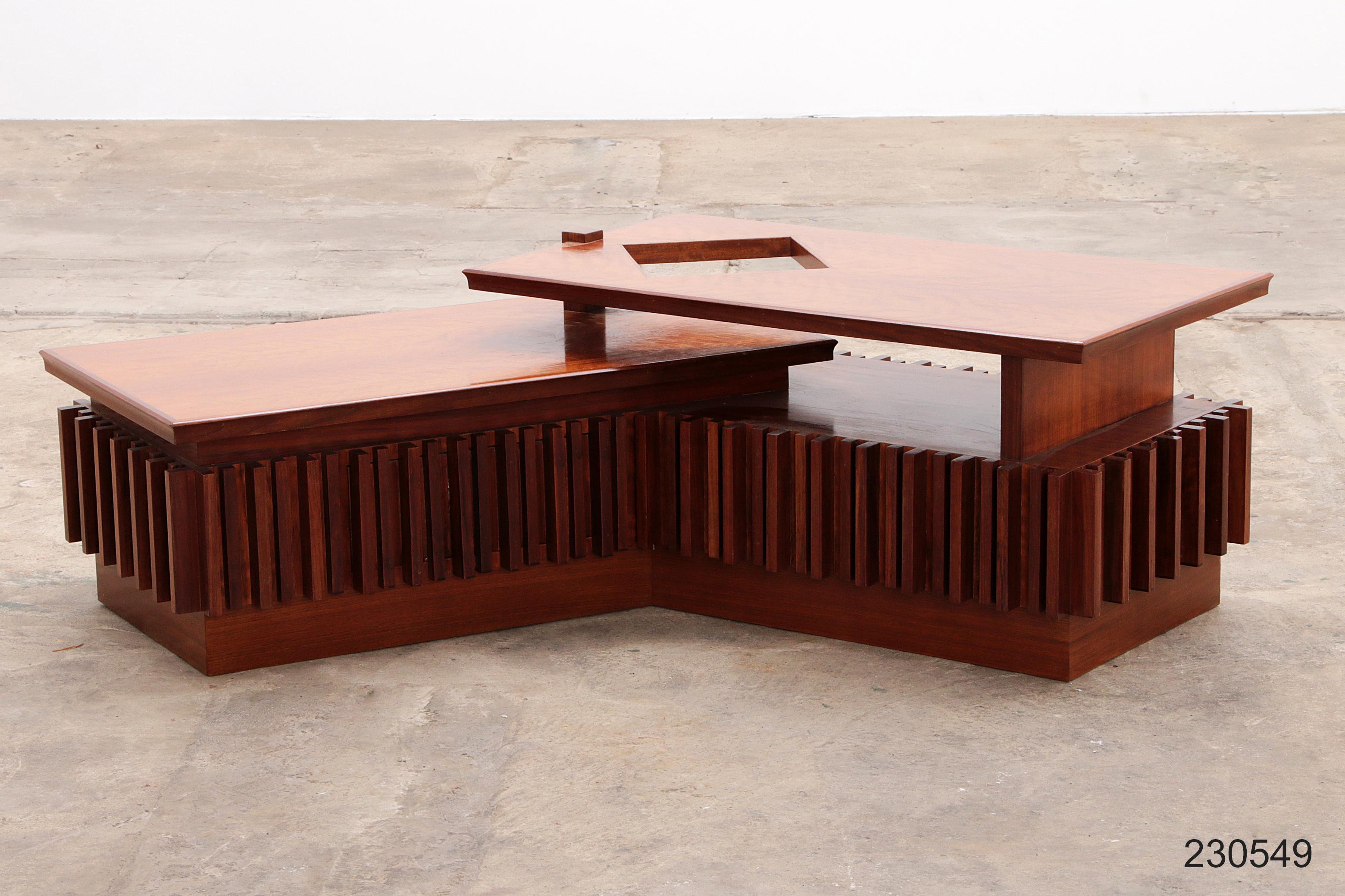 Brutalist Coffee Table Norman by Luciano Frigerio   9