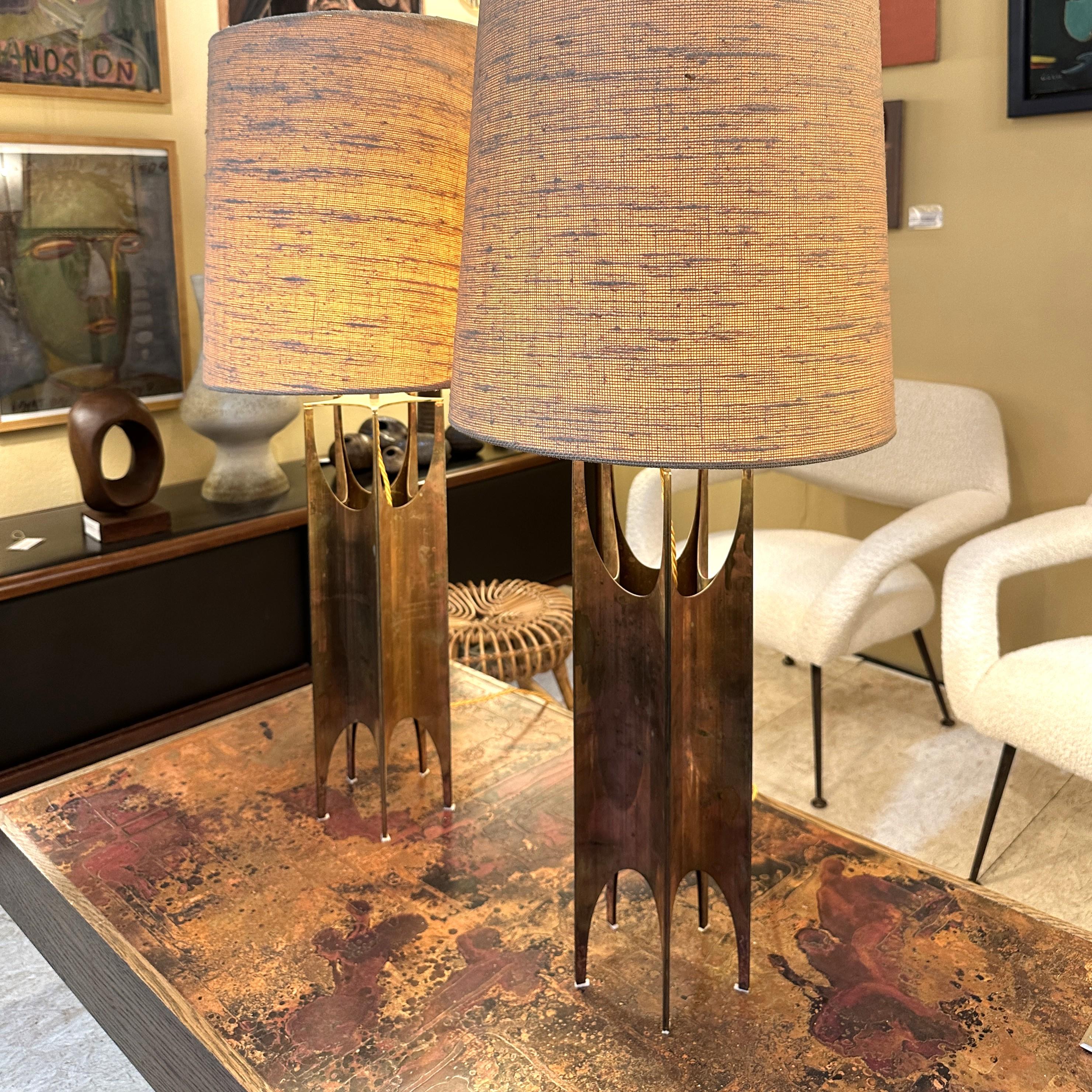 Brutalist Coffee Table with Etched Copper Top by Bernhard Rohne In Excellent Condition For Sale In London, GB