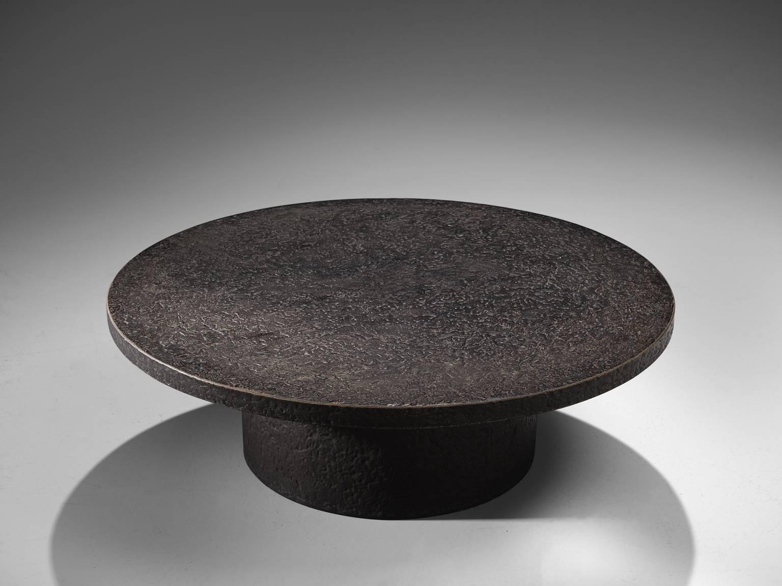Post-Modern Brutalist Coffee Table with Stone Look