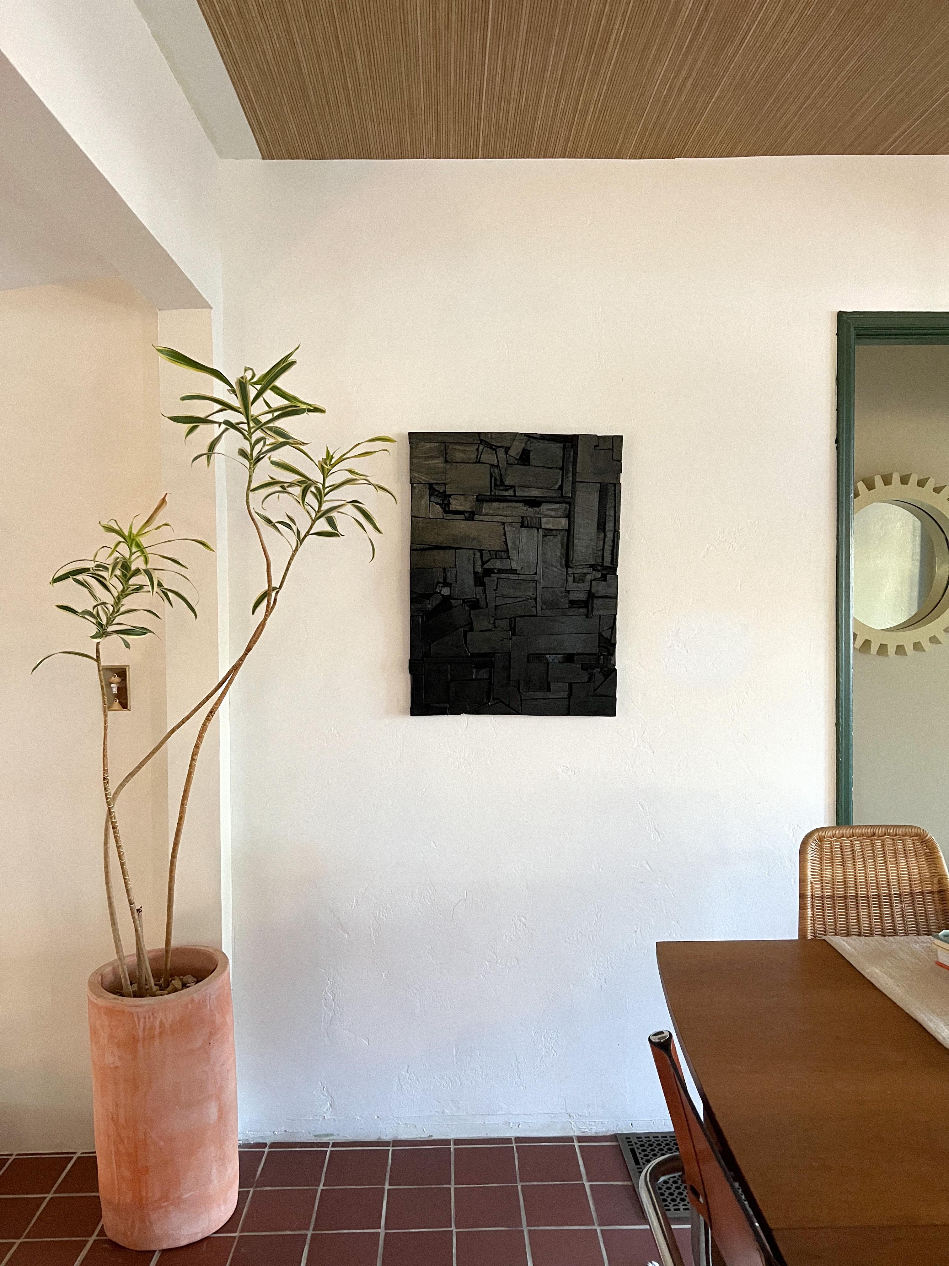 Americano Brutalist Collage Wall Sculpture in the Style of Louise Nevelson in vendita