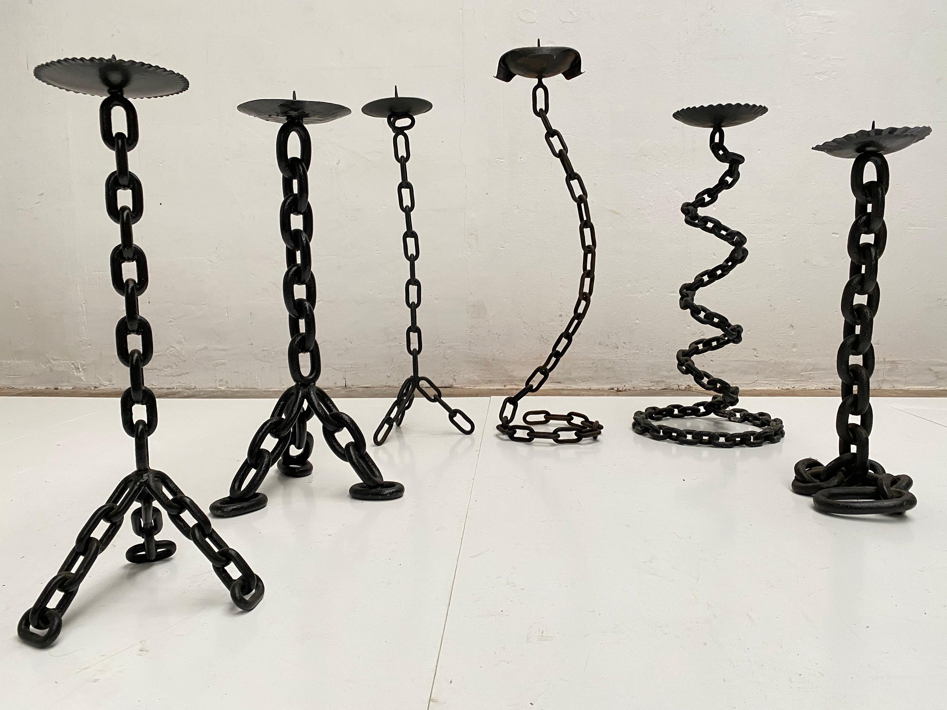 welded chain art