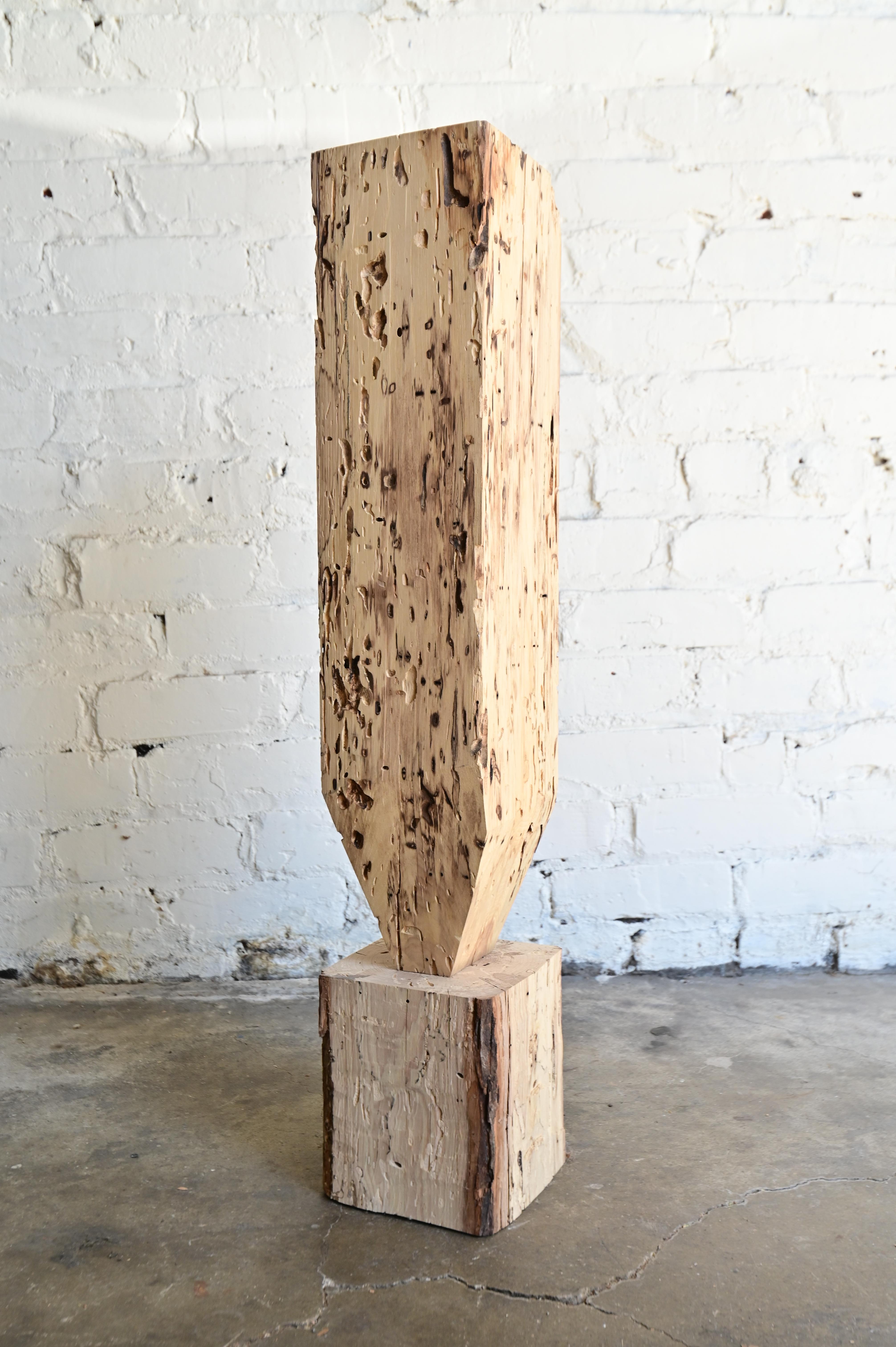 Contemporary Brutalist Column Pedestal For Sale