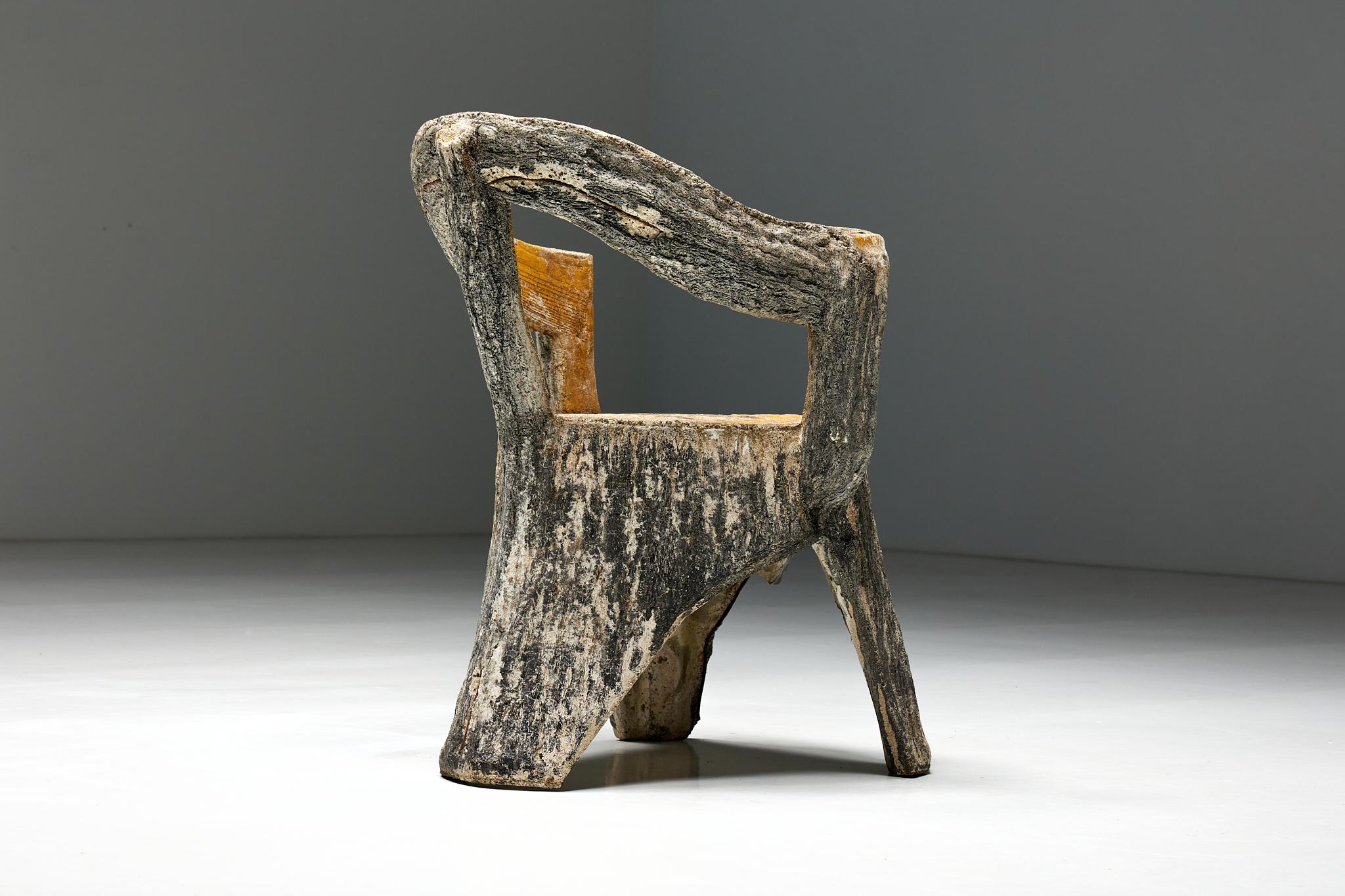 Brutalist Concrete Armchair, France, 1970s In Excellent Condition For Sale In Antwerp, BE