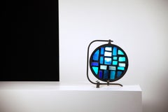 Lampada brutalista in cemento e vetro di Jean Simon Labret