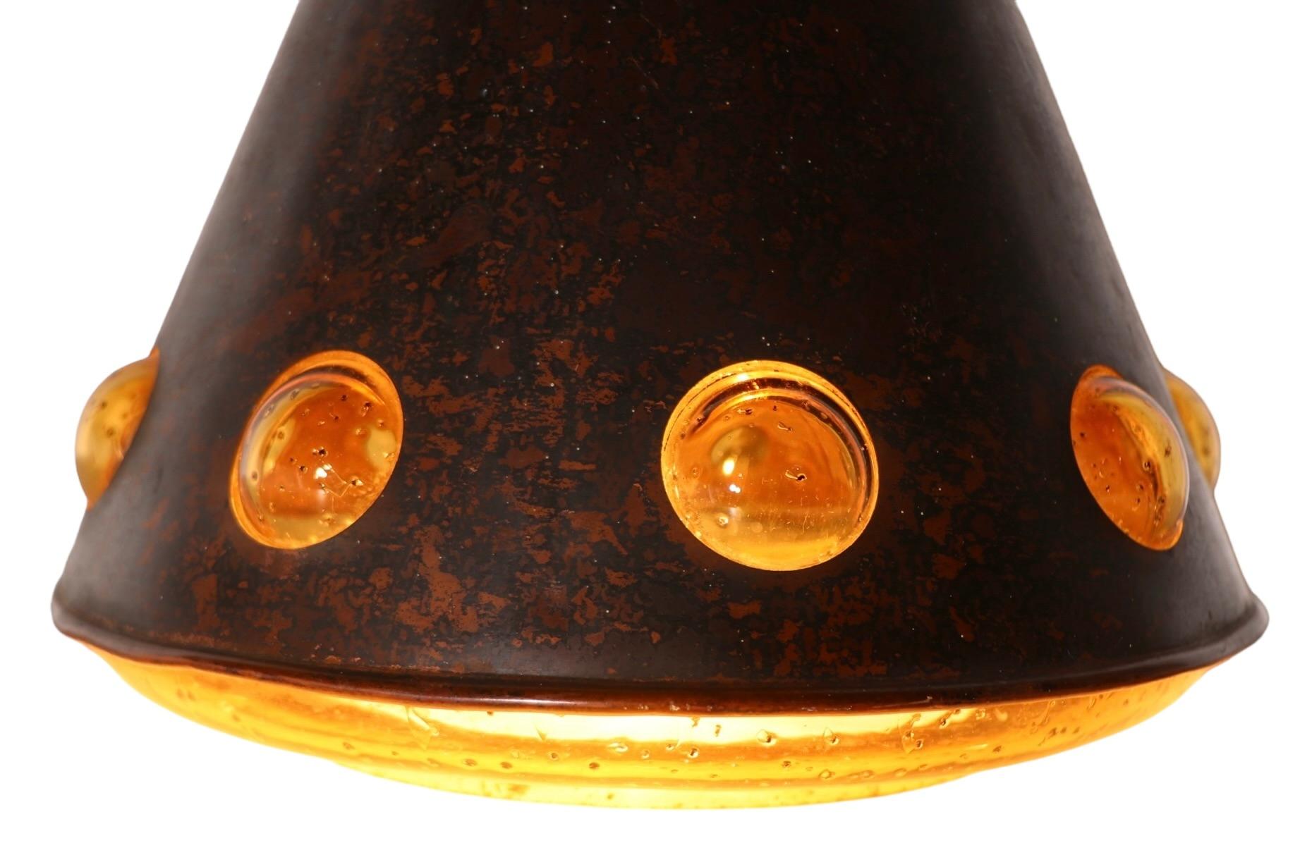 Brutalist Cone Form Pendant by Nanny Still - McKinney for Raak c 1960's 4